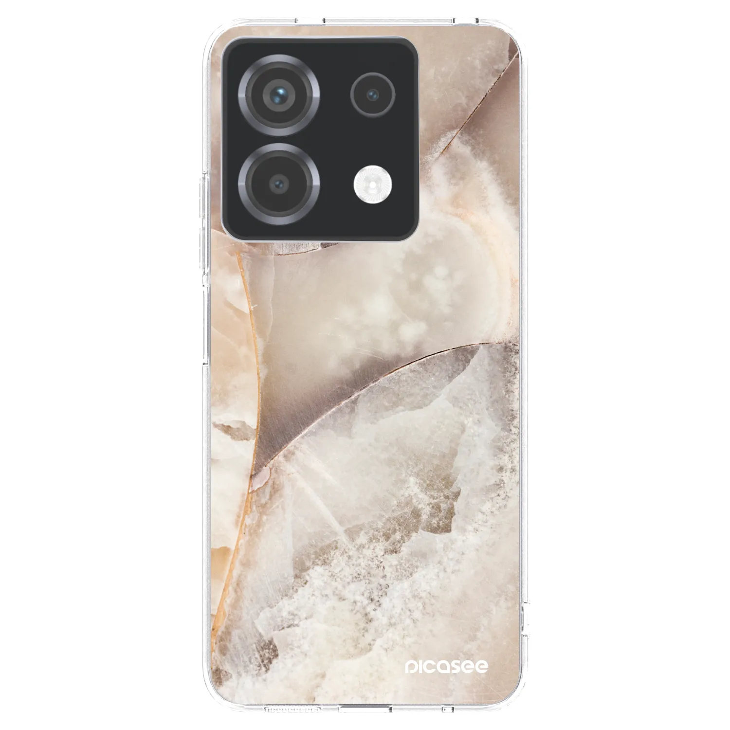 Picasee husă transparentă din silicon pentru Xiaomi Poco X6 - Cream marble