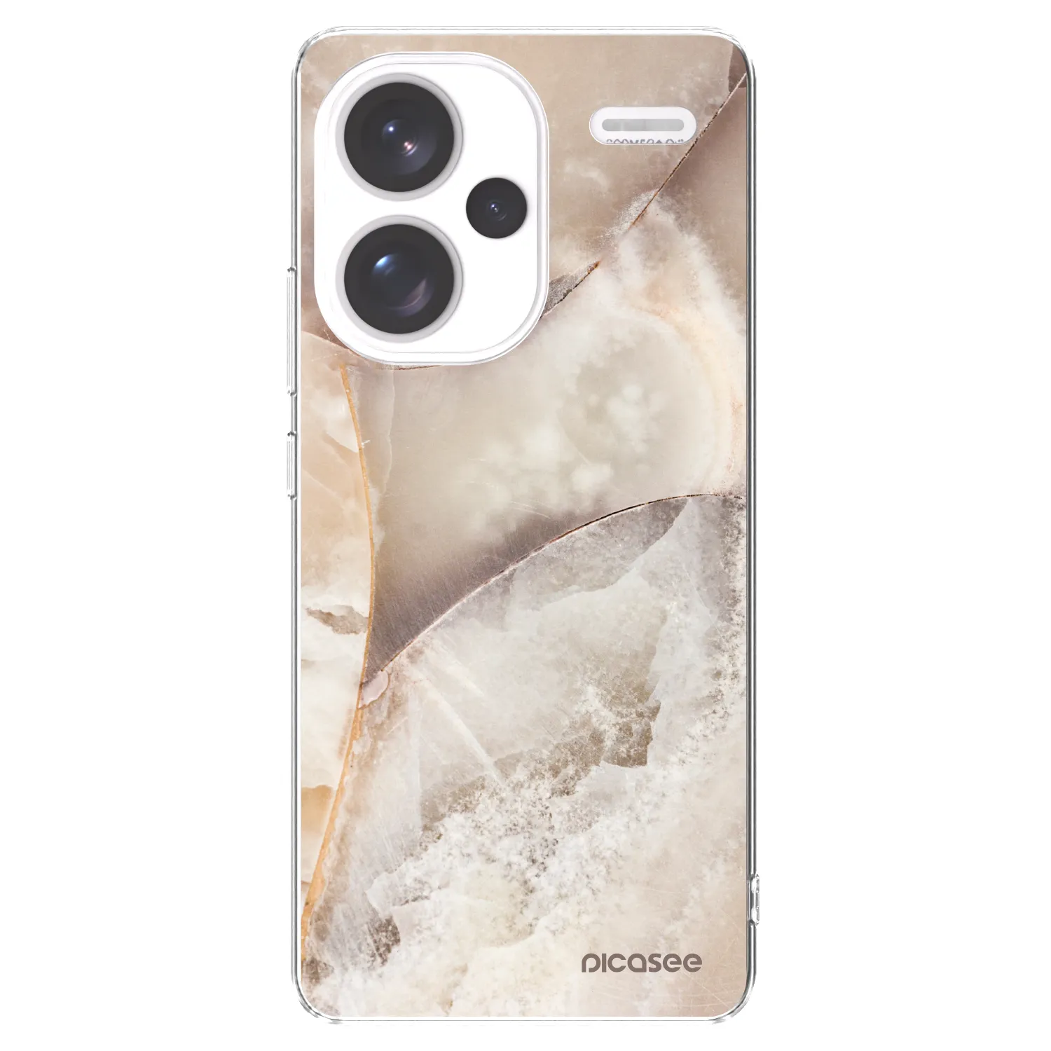 Picasee husă transparentă din silicon pentru Xiaomi Redmi Note 13 Pro+ 5G - Cream marble