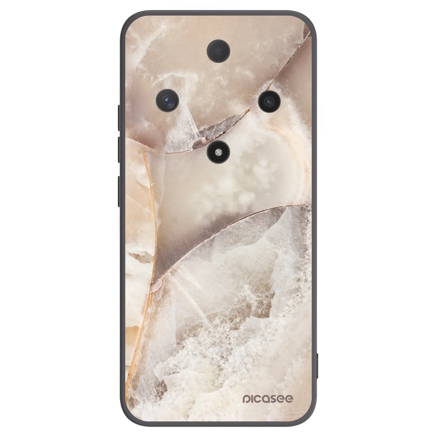 Picasee husă neagră din silicon pentru Honor Magic6 Lite 5G - Cream marble