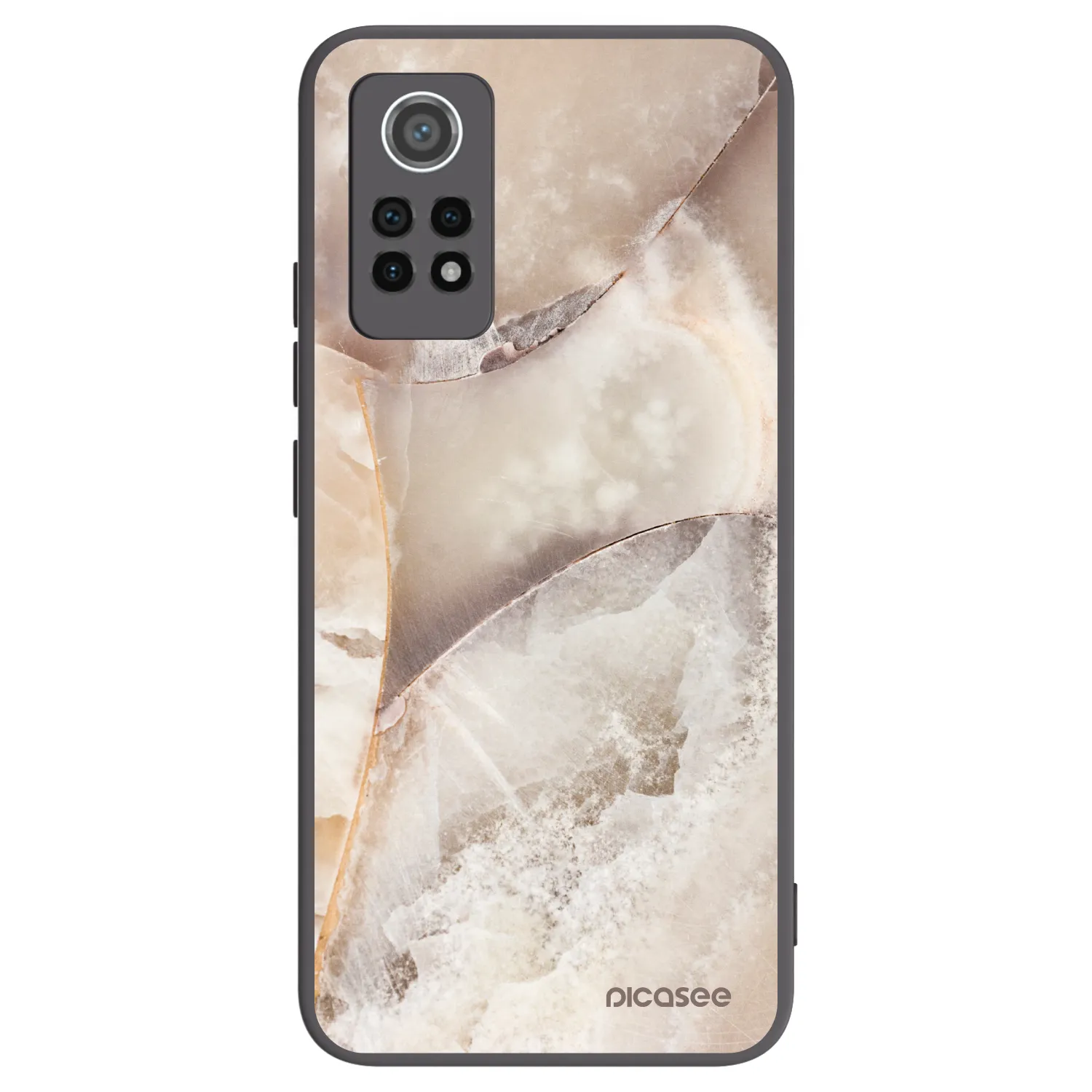 Picasee husă neagră din silicon pentru Xiaomi Redmi Note 12 Pro 4G - Cream marble