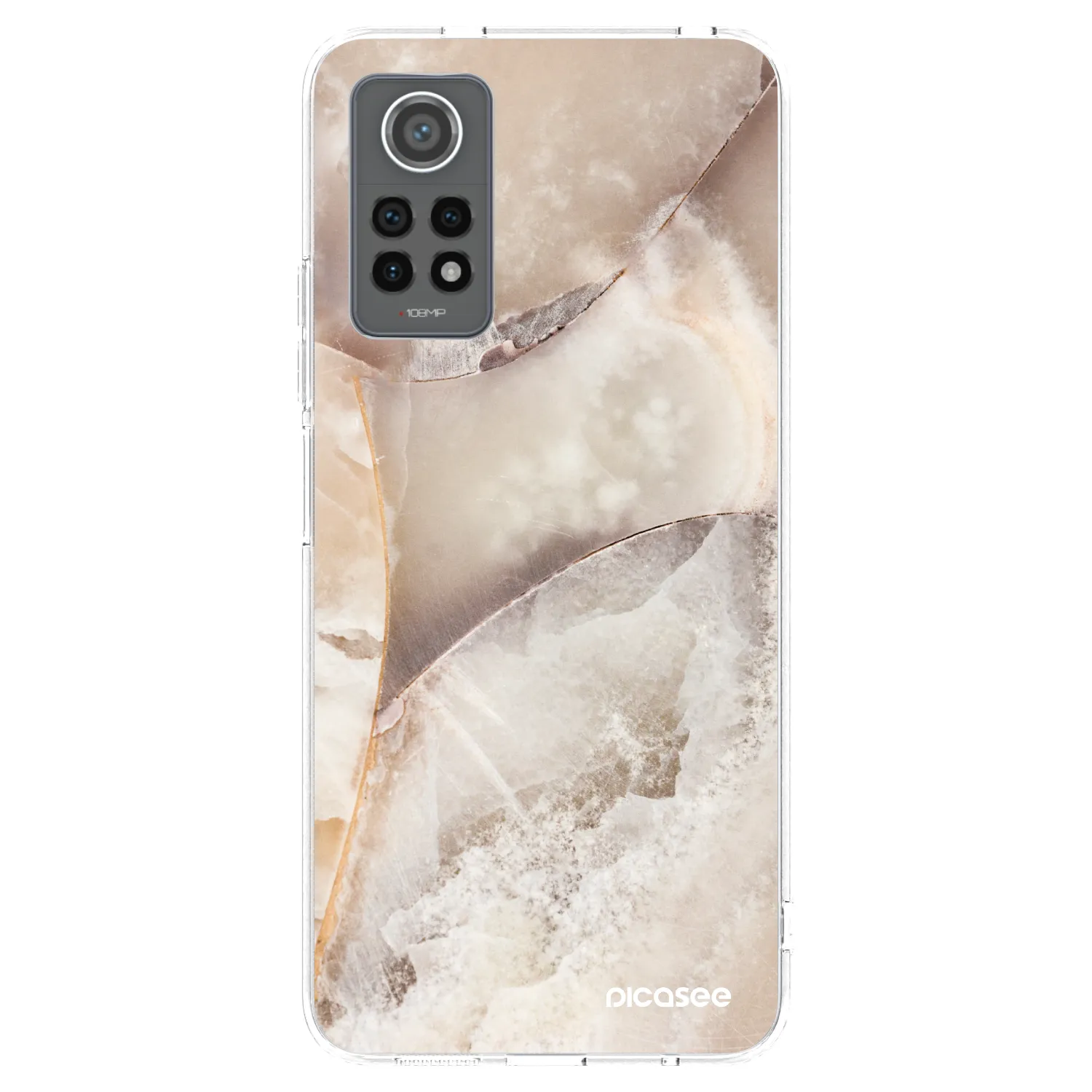 Picasee husă transparentă din silicon pentru Xiaomi Redmi Note 12 Pro 4G - Cream marble
