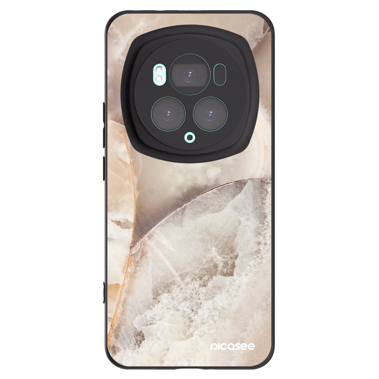 Picasee husă neagră din silicon pentru Honor Magic6 Pro - Cream marble