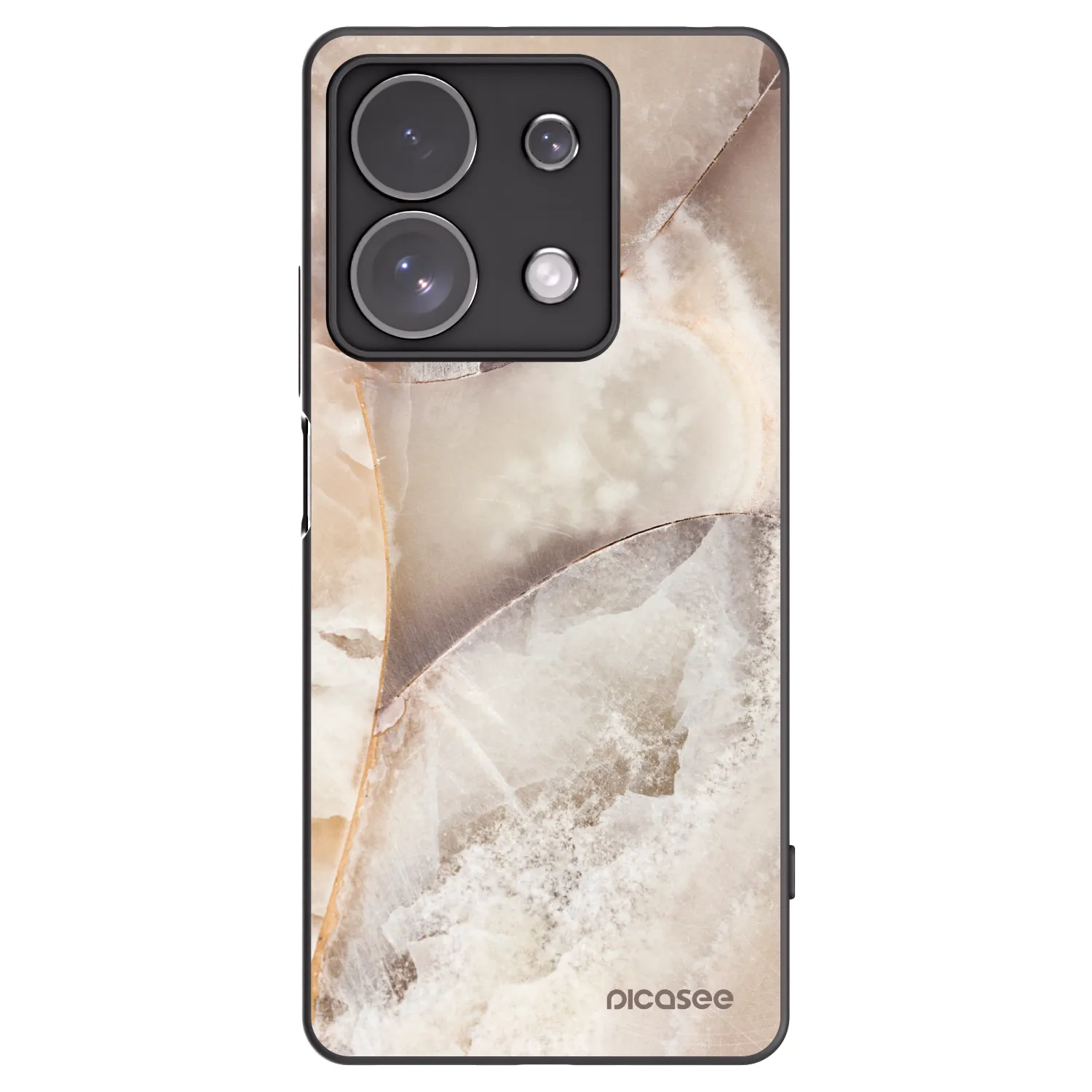 Picasee husă neagră din silicon pentru Xiaomi Redmi Note 13 Pro 4G - Cream marble