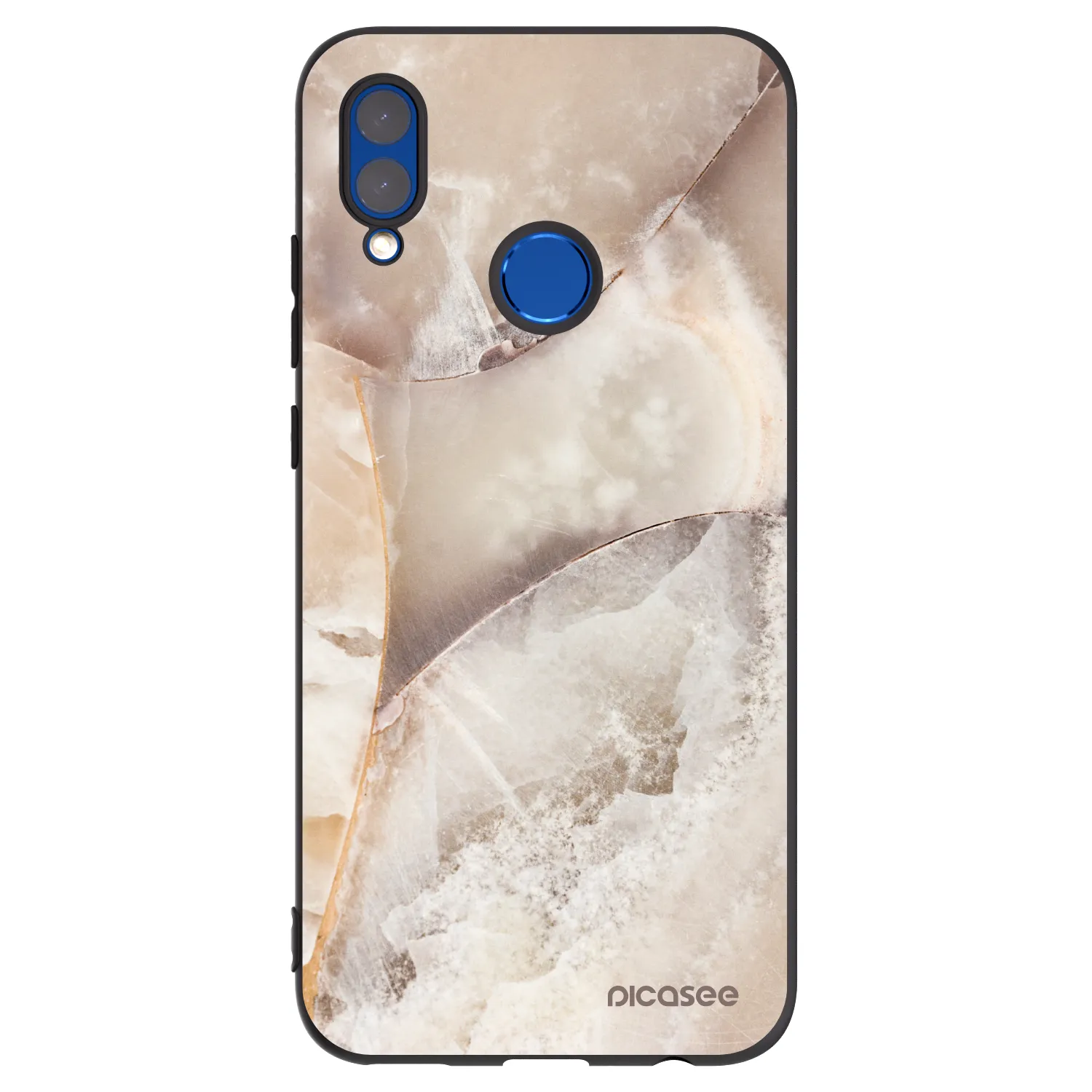 Picasee husă neagră din silicon pentru Huawei P Smart 2019 - Cream marble