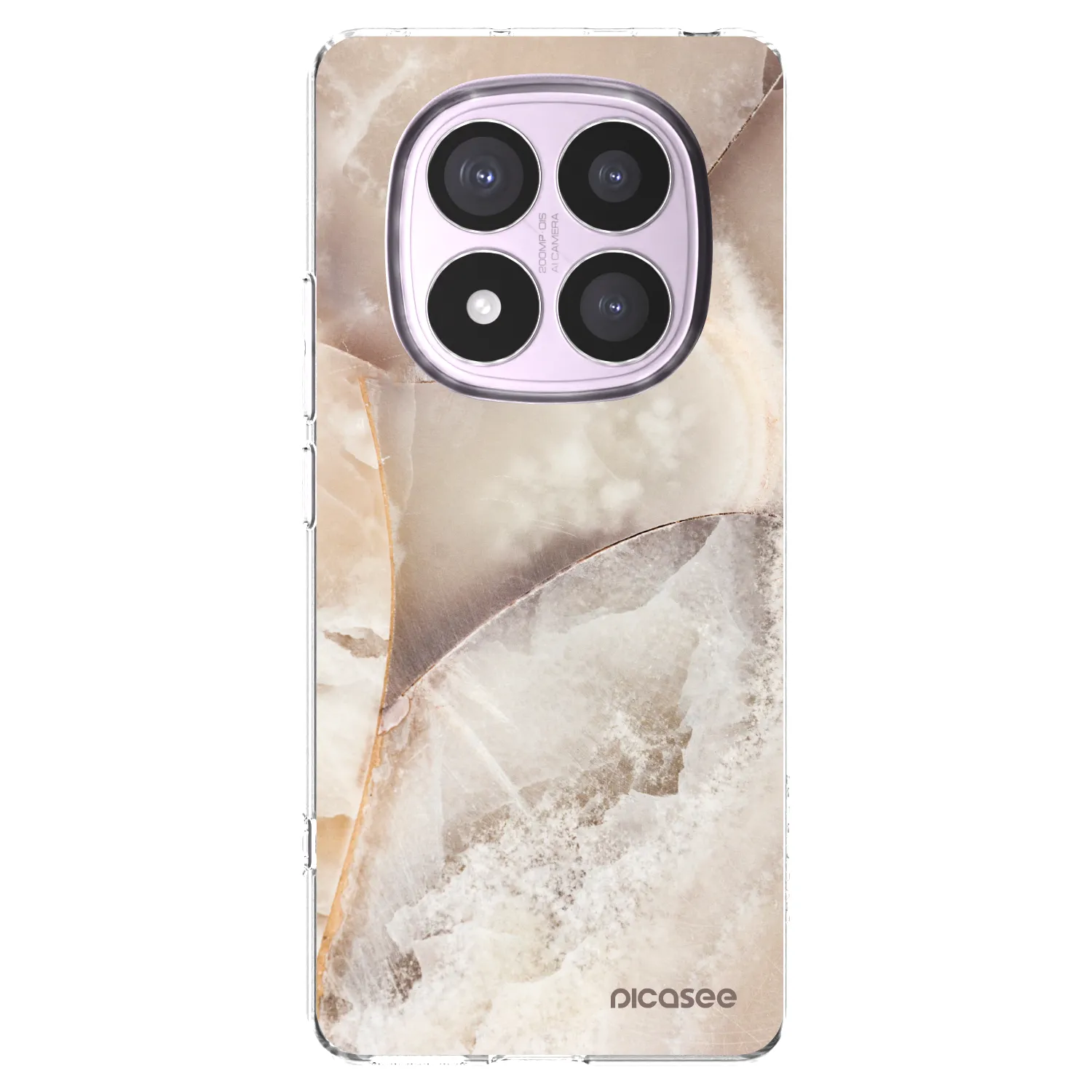Picasee husă transparentă din silicon pentru Xiaomi Redmi Note 14 Pro 5G - Cream marble