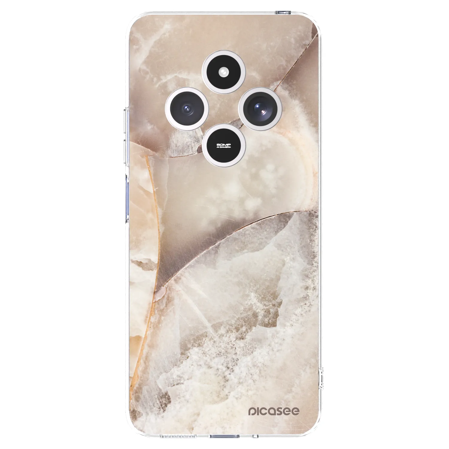 Picasee husă transparentă din silicon pentru Xiaomi Redmi 14C - Cream marble