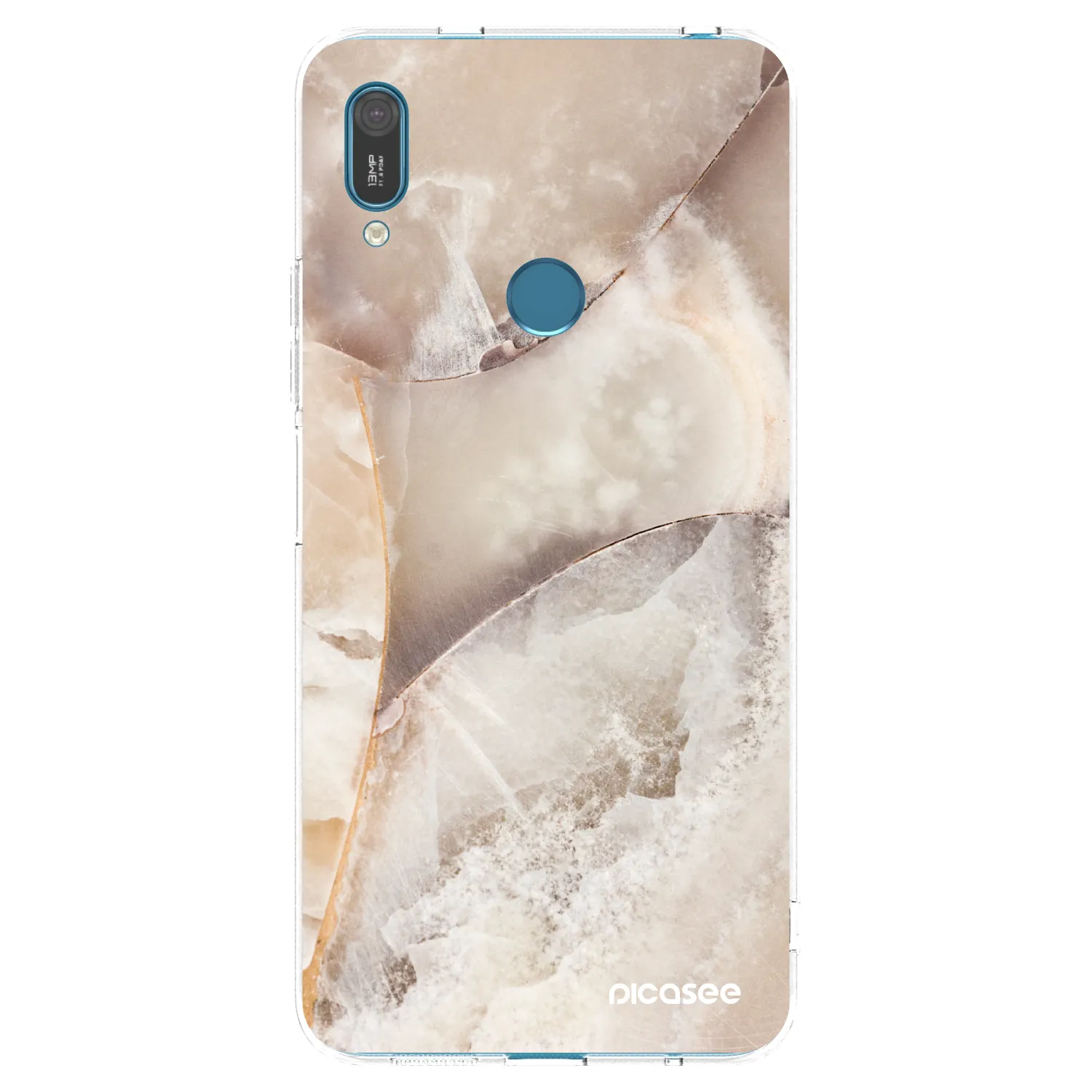 Picasee husă transparentă din silicon pentru Huawei Y7 2019 - Cream marble