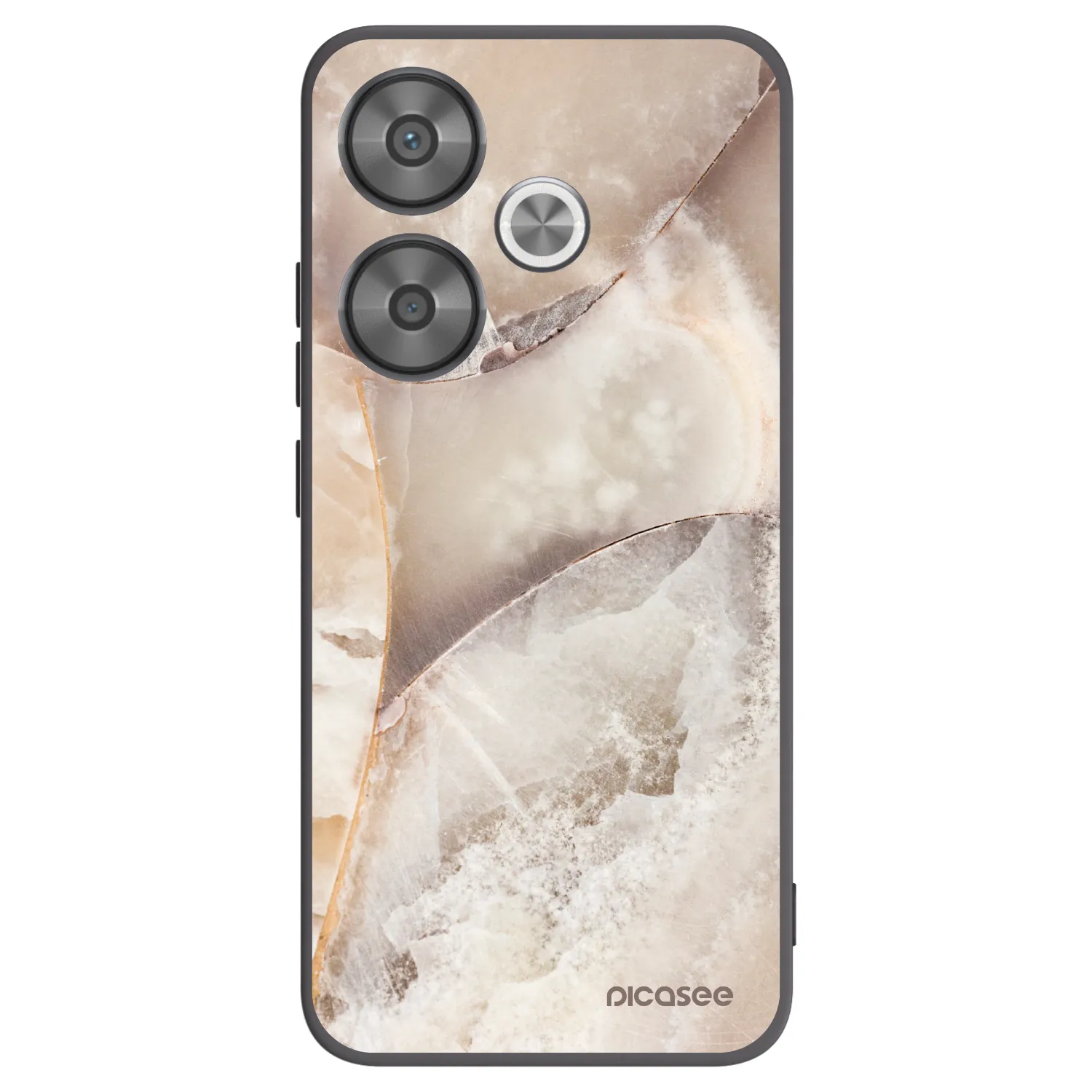 Picasee husă neagră din silicon pentru Xiaomi Poco F6 - Cream marble