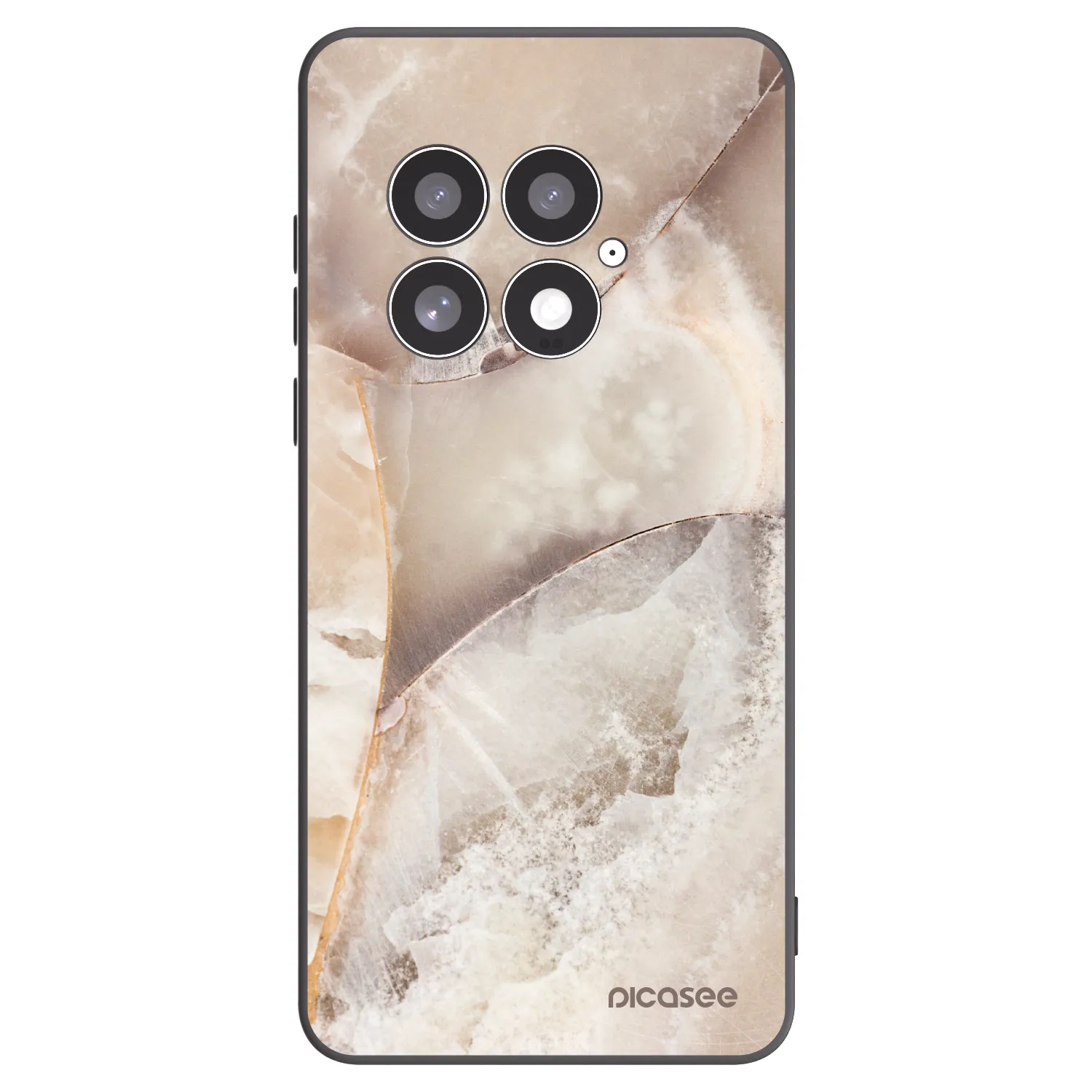 Picasee husă neagră din silicon pentru OnePlus 13 5G - Cream marble