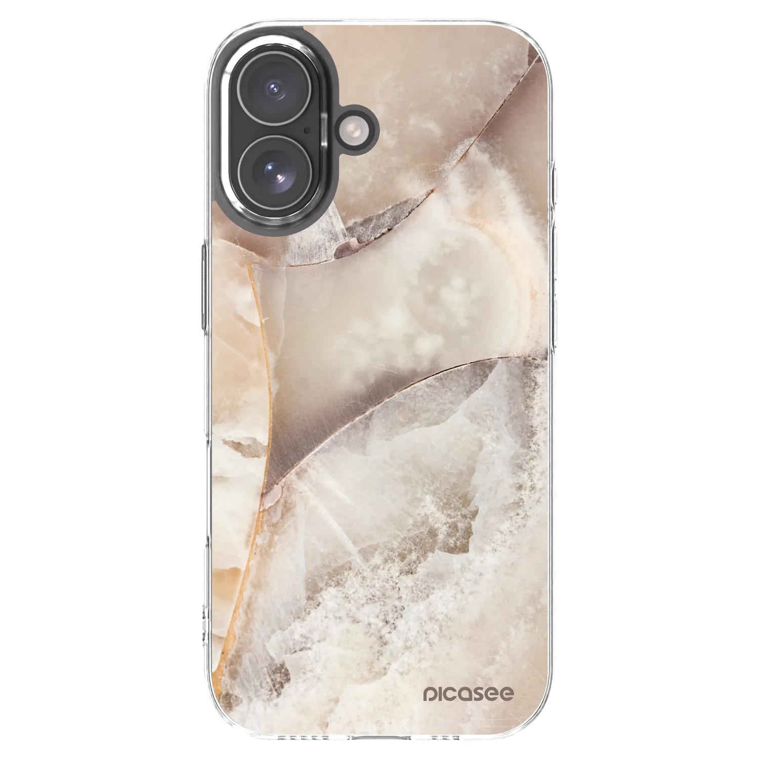 Picasee husă transparentă din silicon pentru Apple iPhone 17 - Cream marble