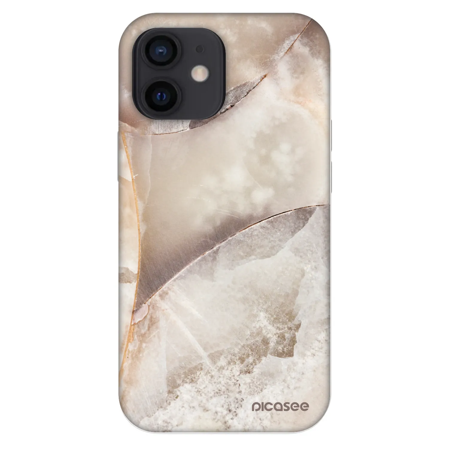 Picasee Fashion Case pentru Apple iPhone 12 mini - Cream marble