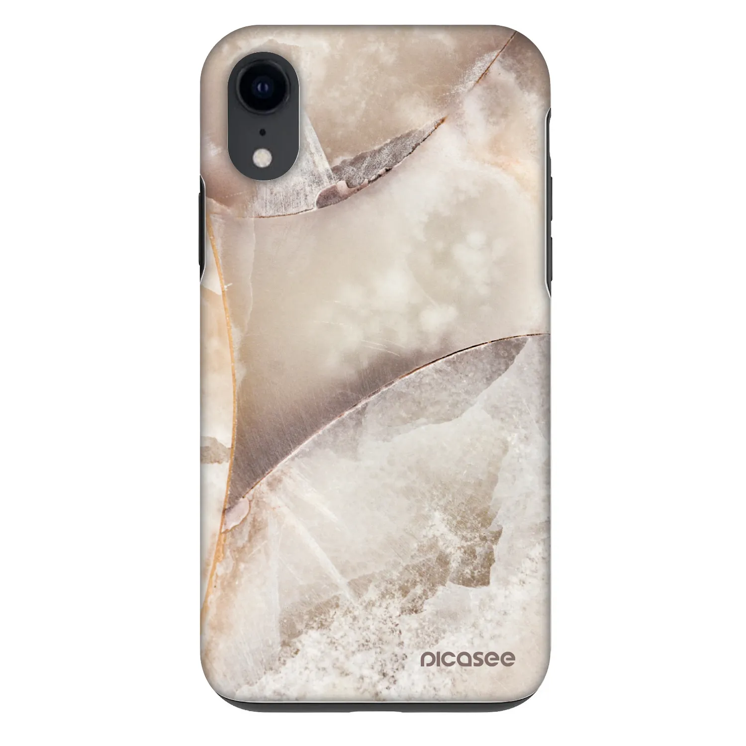 Picasee Fashion Case pentru Apple iPhone XR - Cream marble