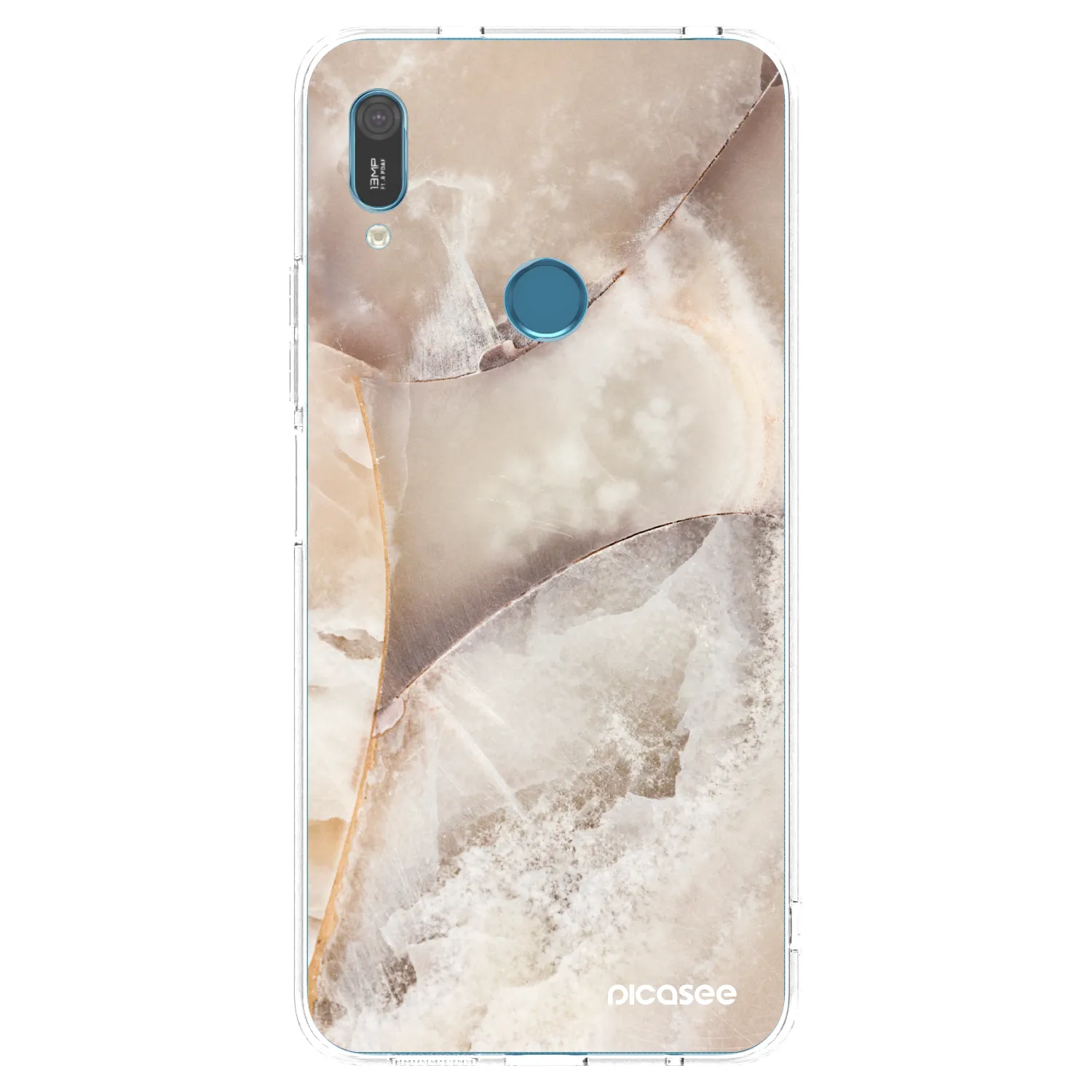 Picasee husă transparentă din silicon pentru Huawei Y6 2019 - Cream marble