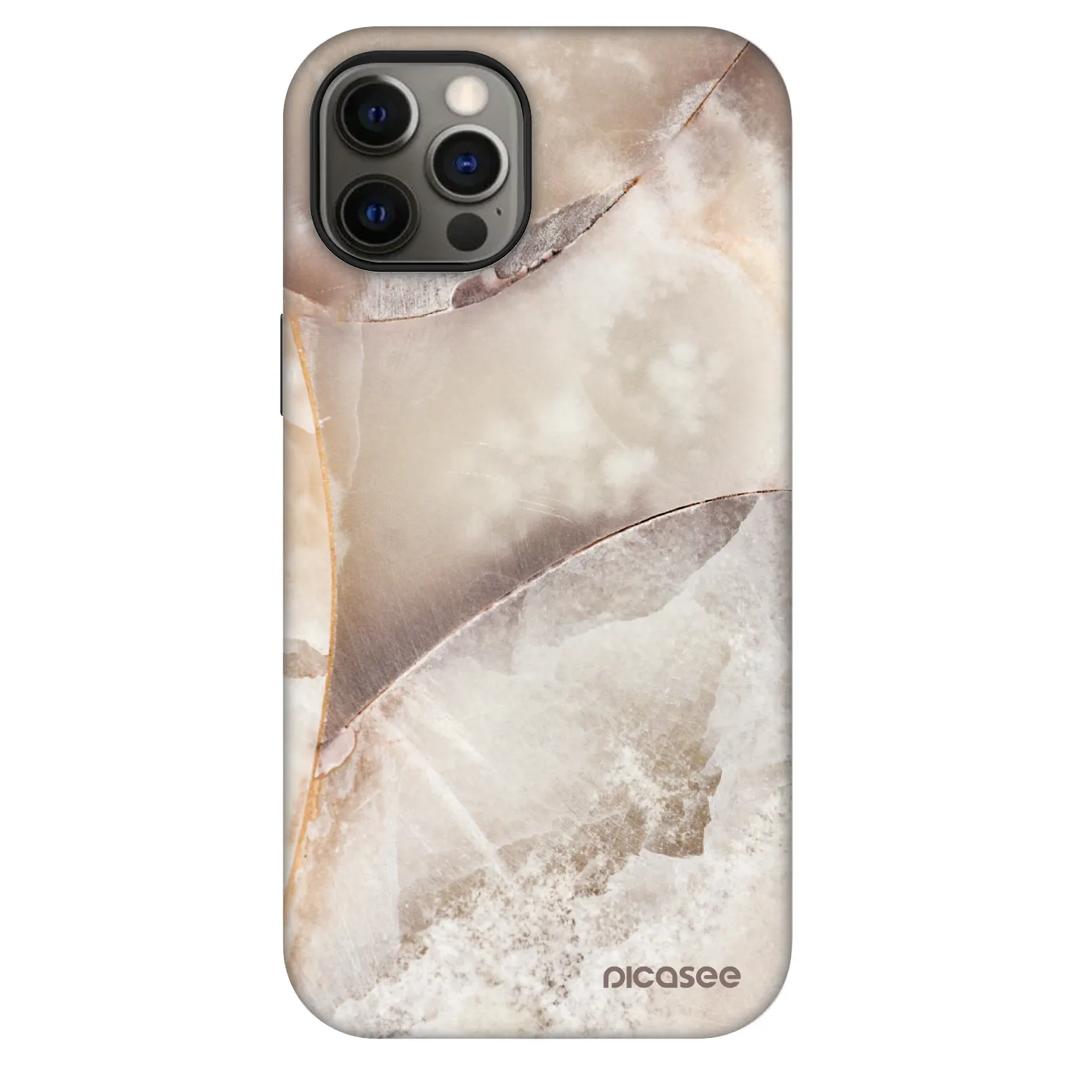 Picasee Fashion Case MagSafe pentru Apple iPhone 12 - Cream marble