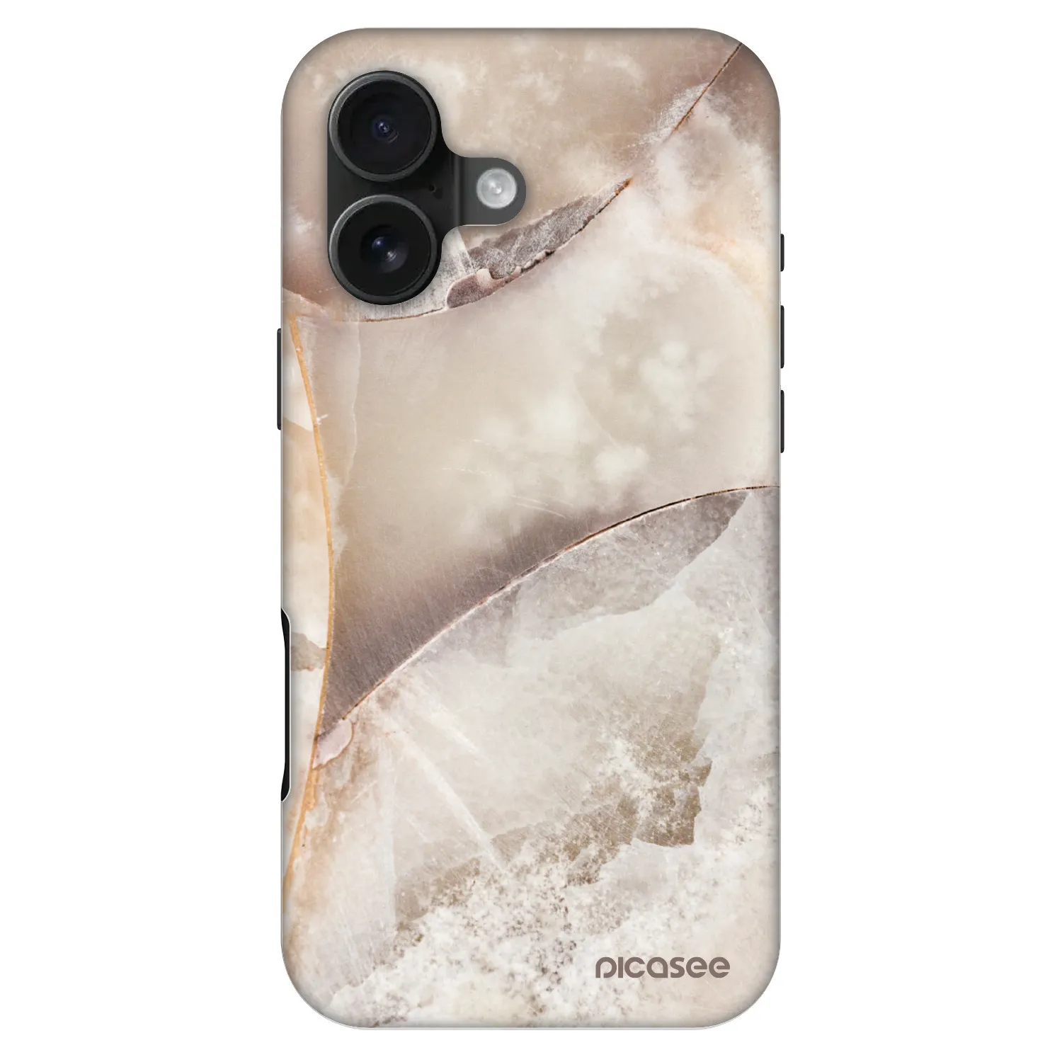 Picasee Fashion Case MagSafe pentru Apple iPhone 16 - Cream marble