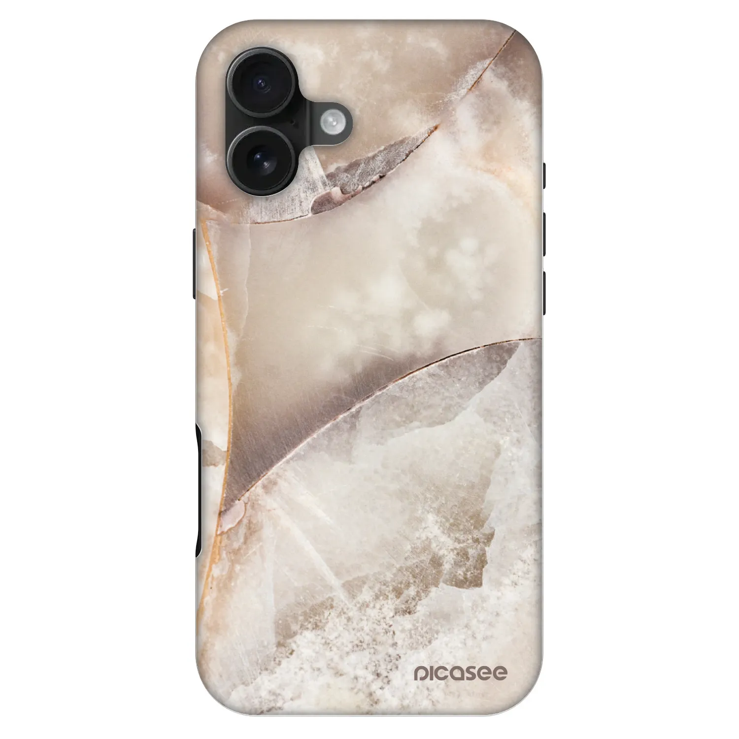 Picasee Fashion Case MagSafe pentru Apple iPhone 16 Plus - Cream marble