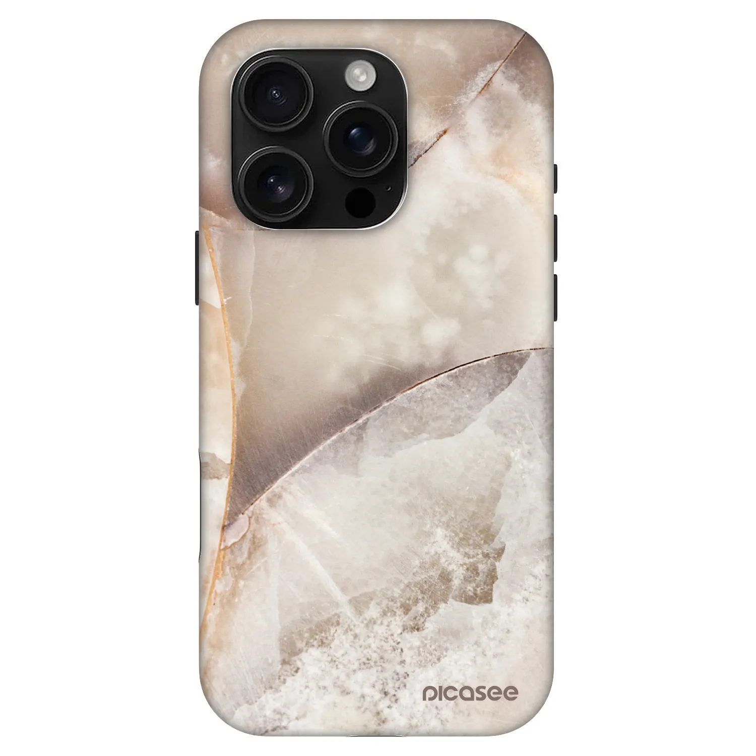 Picasee Fashion Case MagSafe pentru Apple iPhone 16 Pro - Cream marble