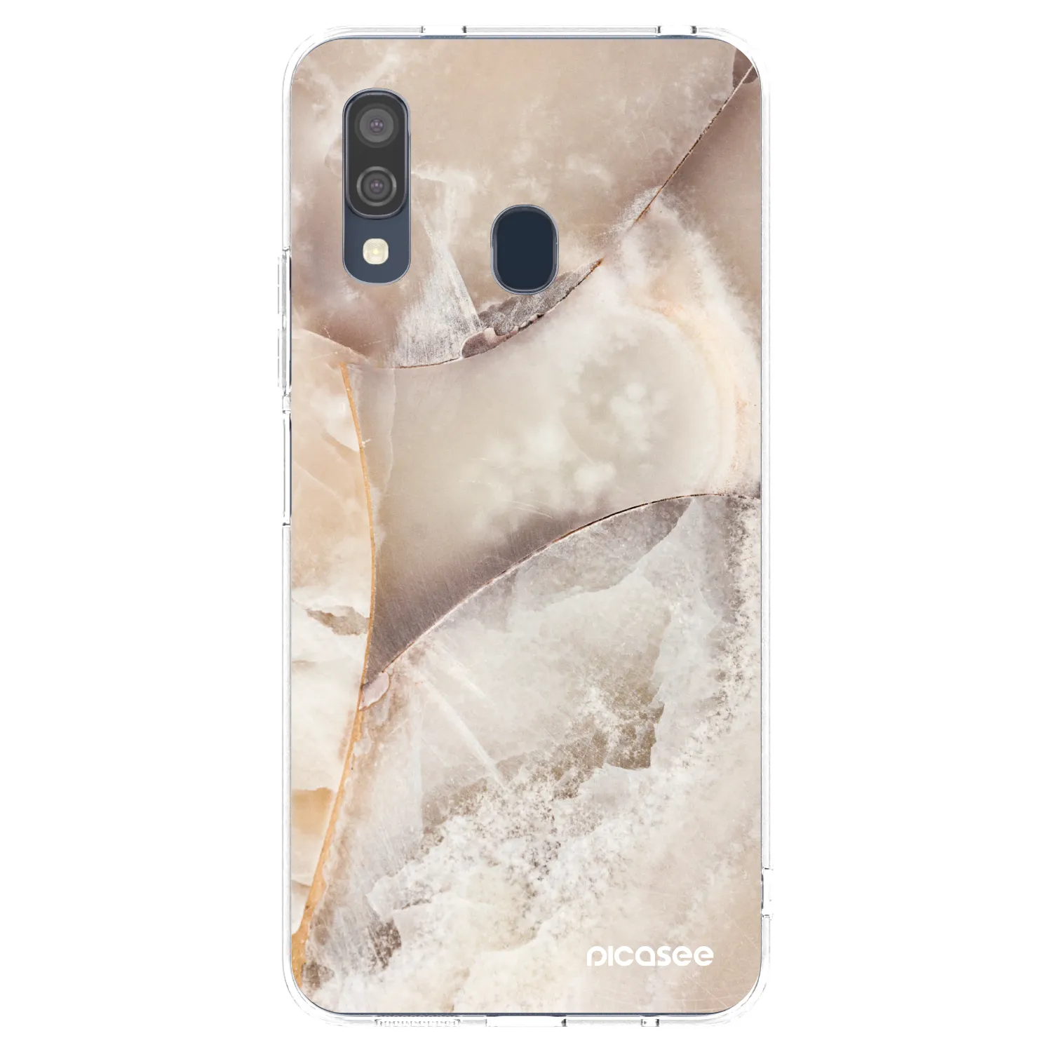 Picasee husă transparentă din silicon pentru Samsung Galaxy A40 A405F - Cream marble