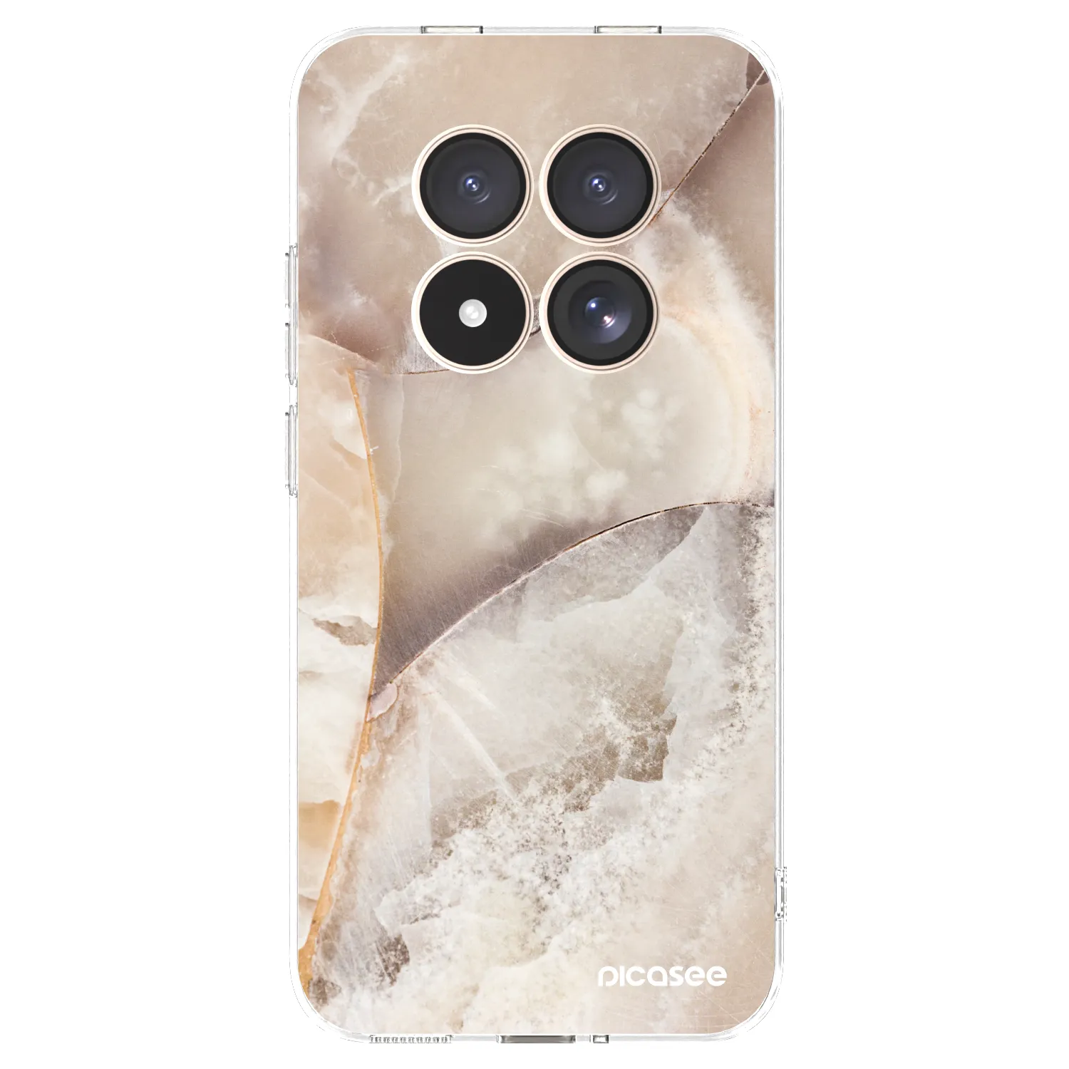 Picasee husă transparentă din silicon pentru Xiaomi Redmi Note 15 Pro 4G - Cream marble