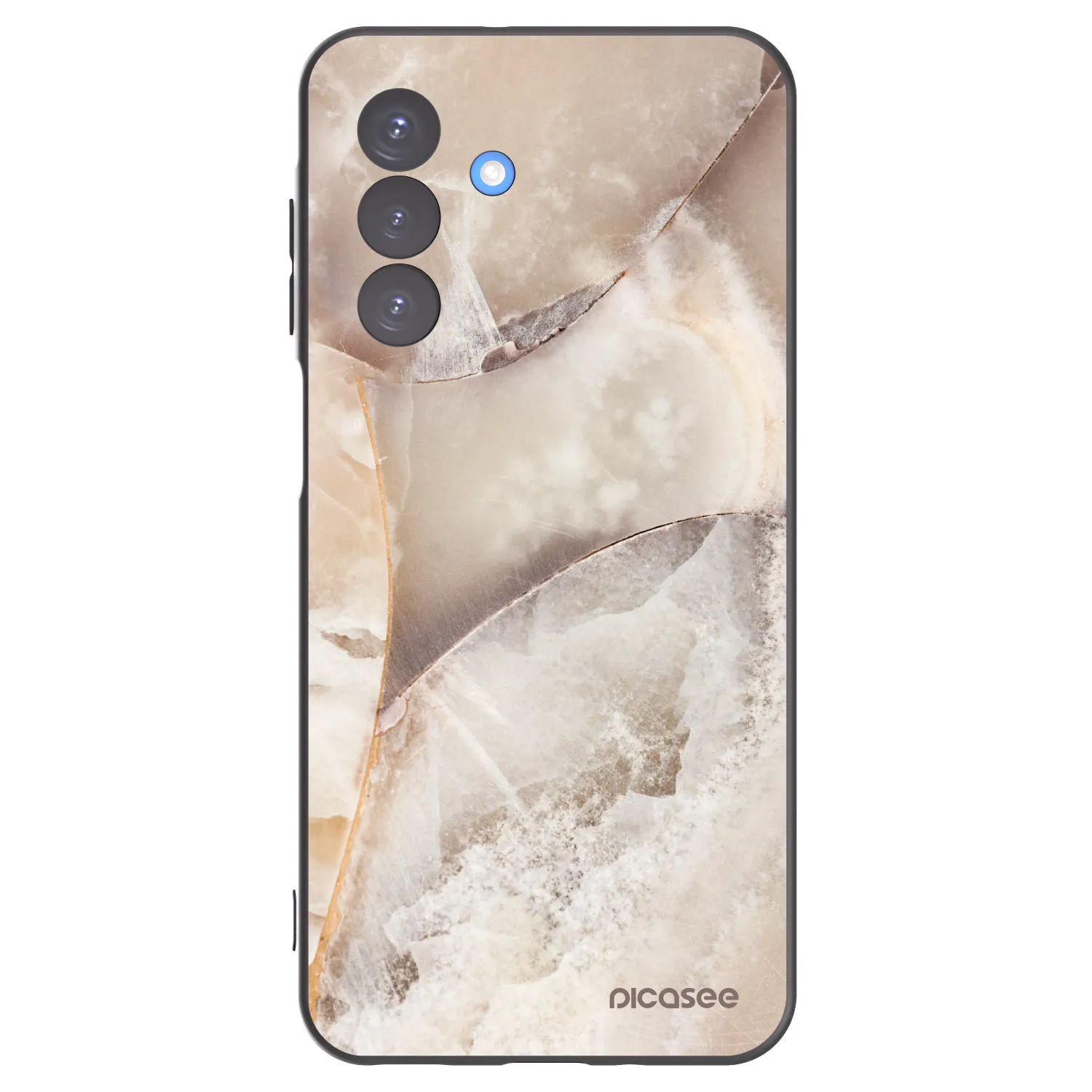 Picasee husă neagră din silicon pentru Samsung Galaxy A17 5G - Cream marble