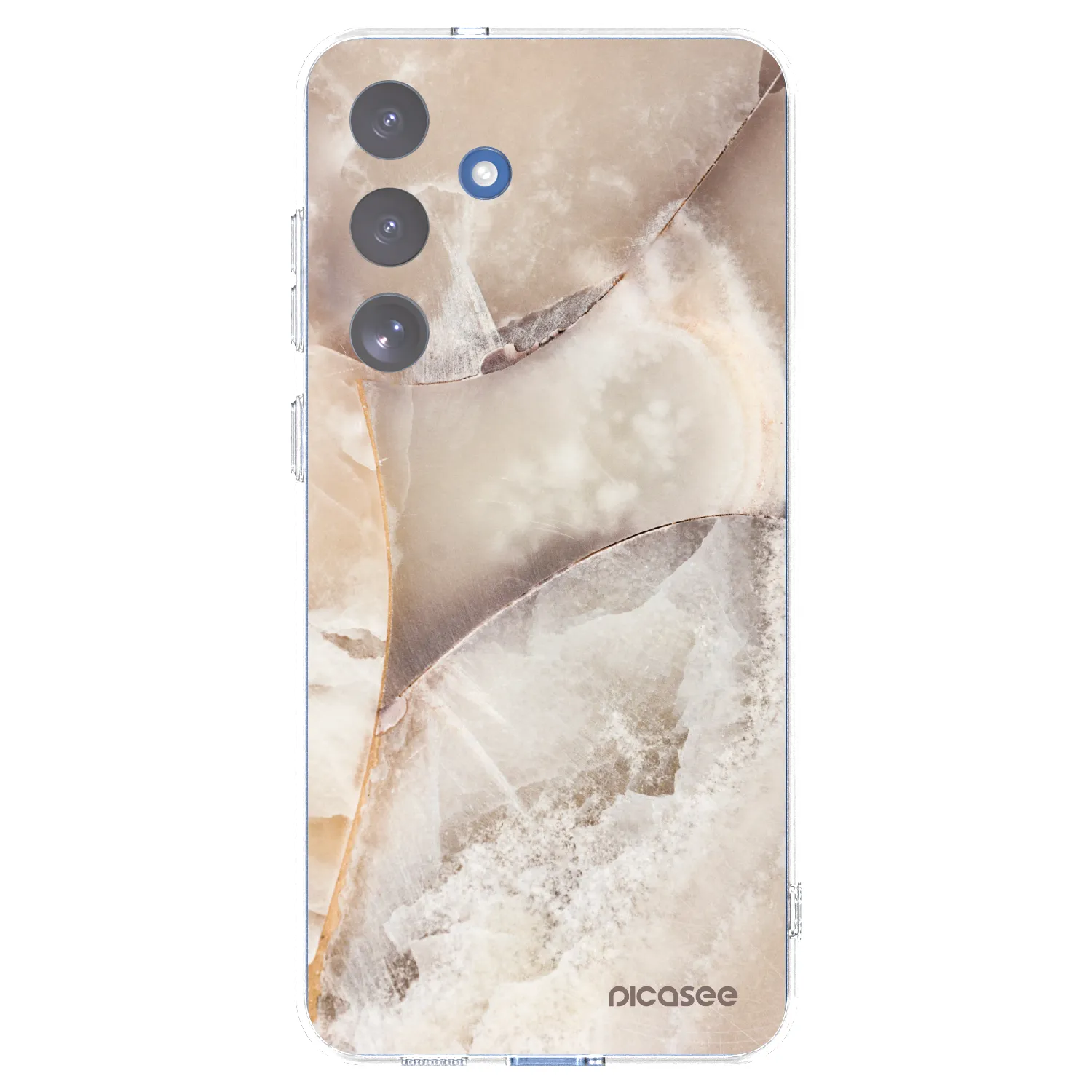 Picasee husă transparentă din silicon pentru Samsung Galaxy S25 FE 5G - Cream marble