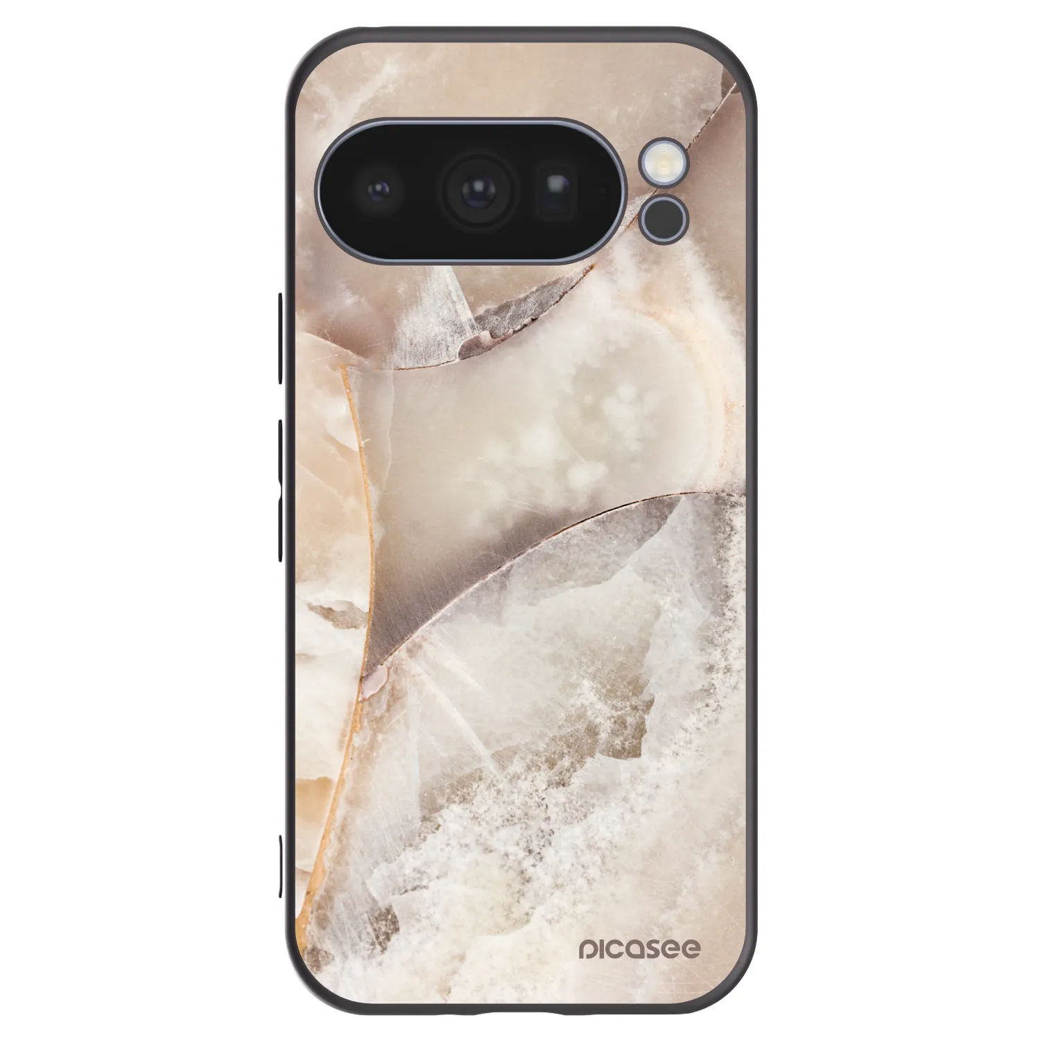 Picasee husă neagră din silicon pentru Google Pixel 10 Pro - Cream marble