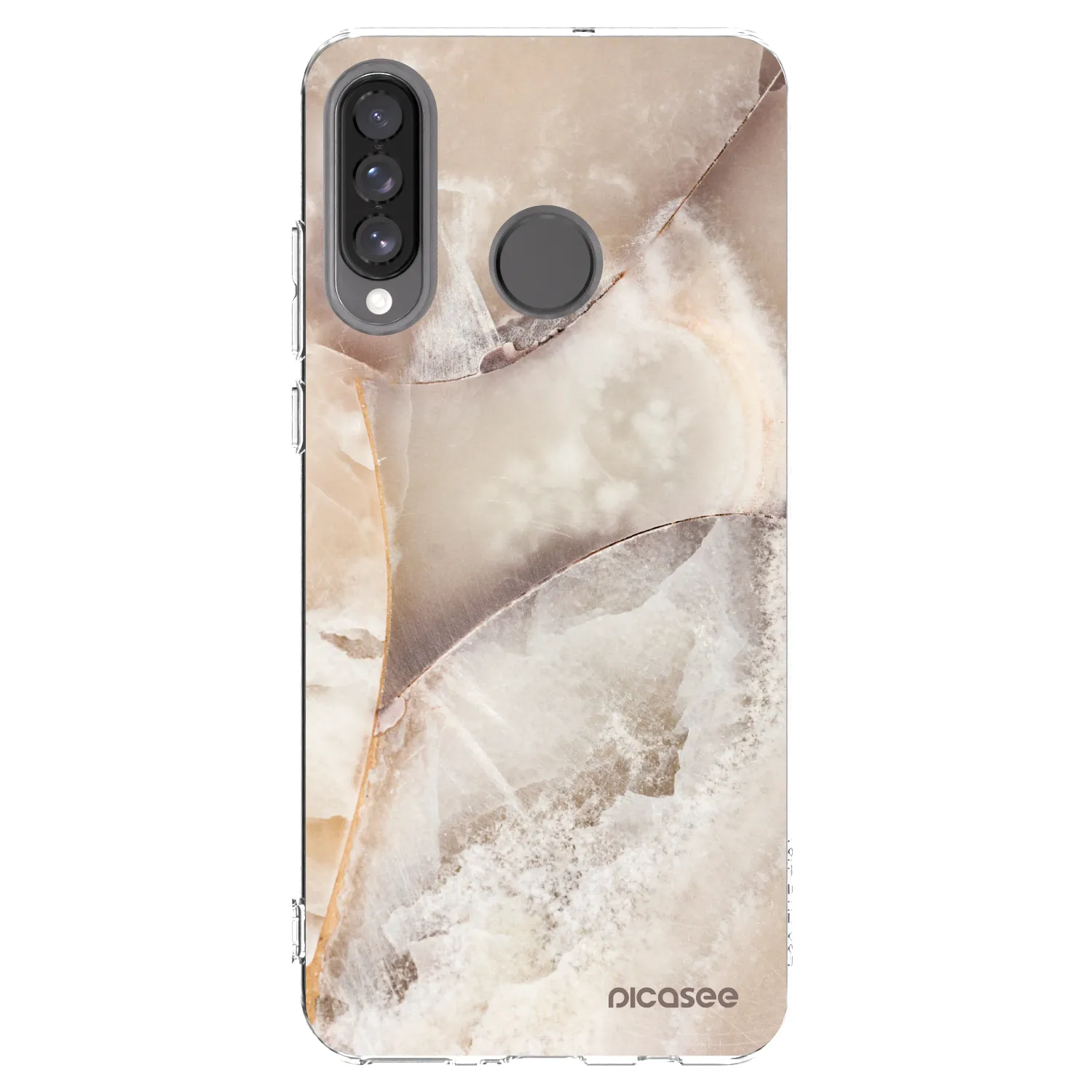 Picasee husă transparentă din silicon pentru Huawei P30 Lite - Cream marble