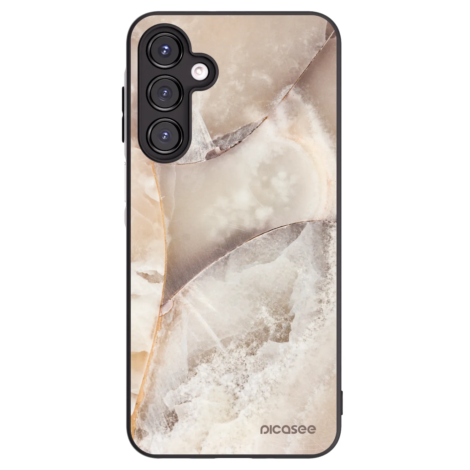 Picasee husă neagră din silicon pentru Samsung Galaxy A16 4G - Cream marble