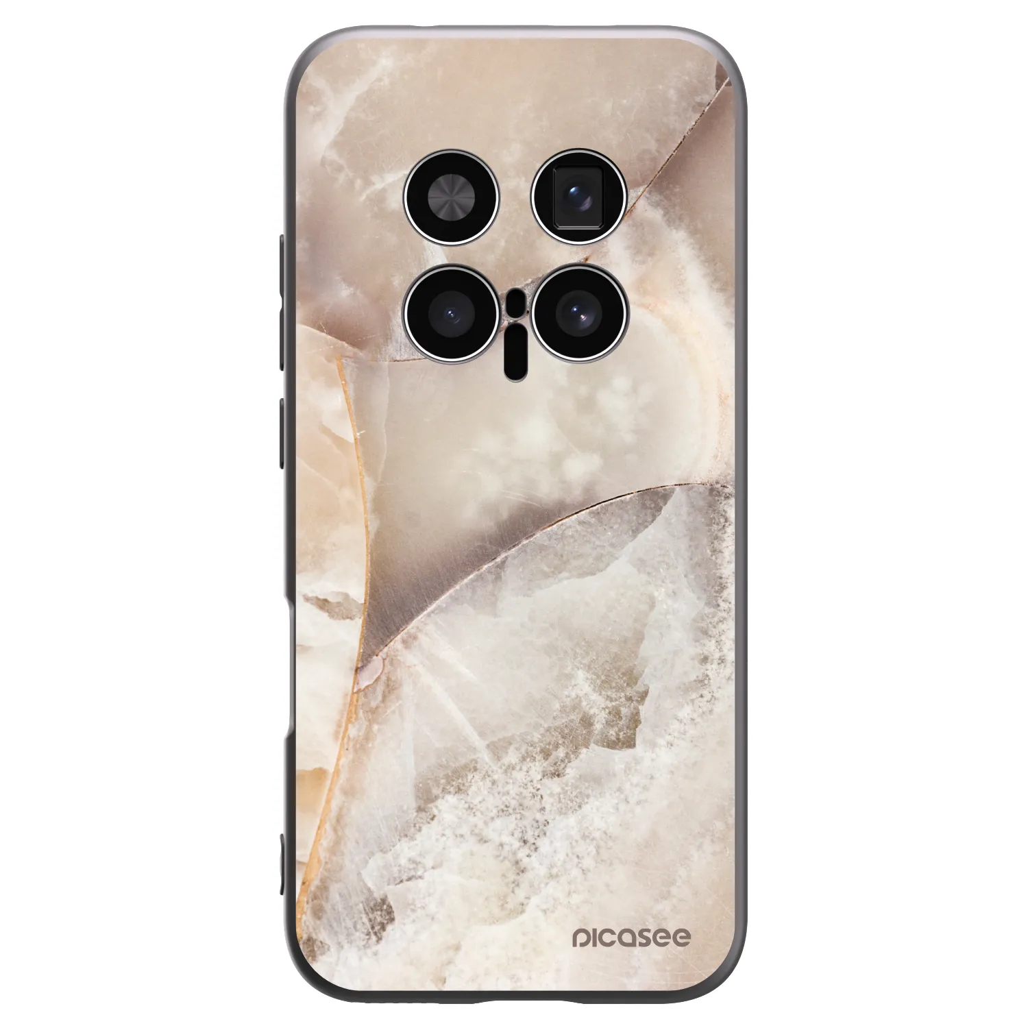 Picasee husă neagră din silicon pentru Honor Magic8 Pro 5G - Cream marble