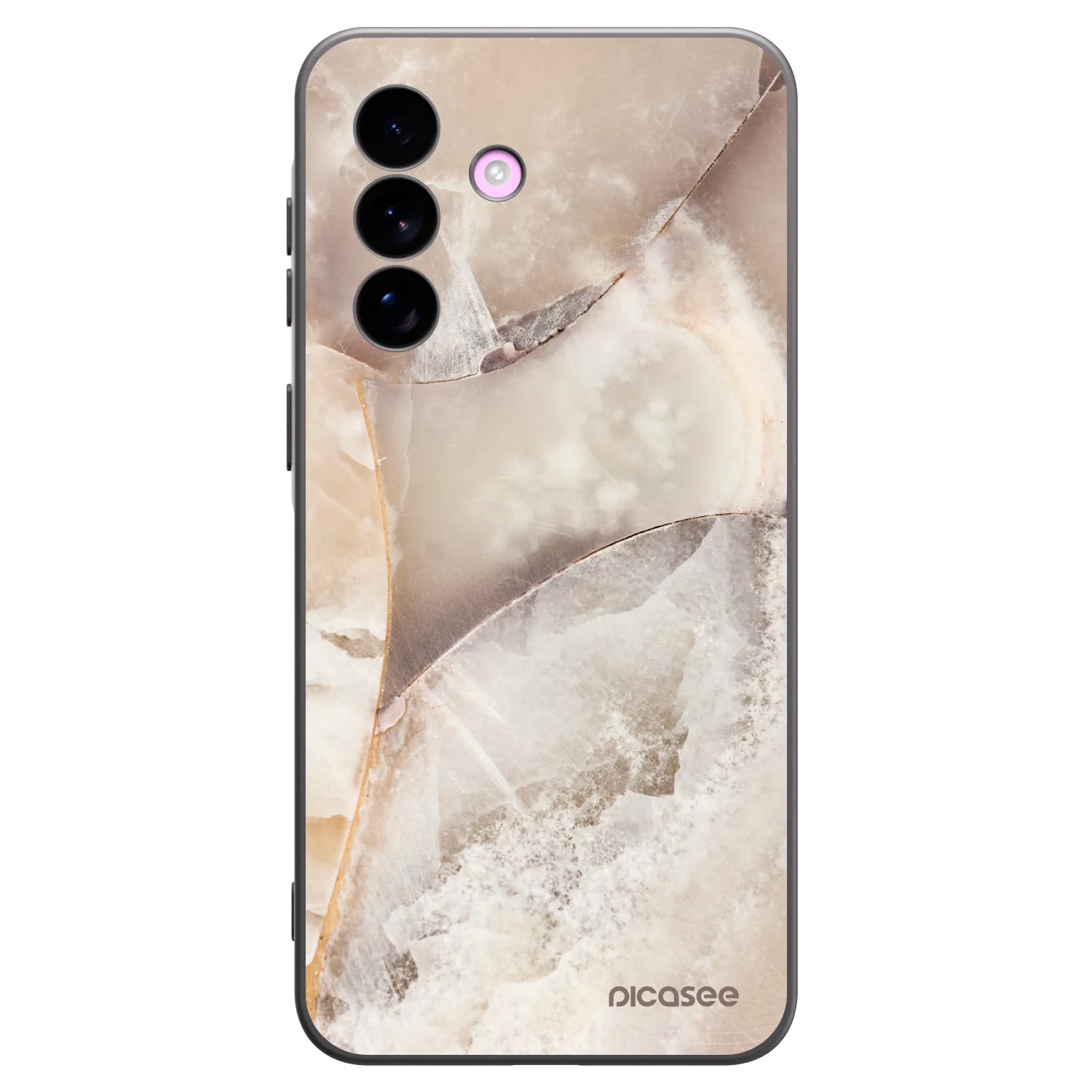Picasee husă neagră din silicon pentru Samsung Galaxy A57 5G - Cream marble