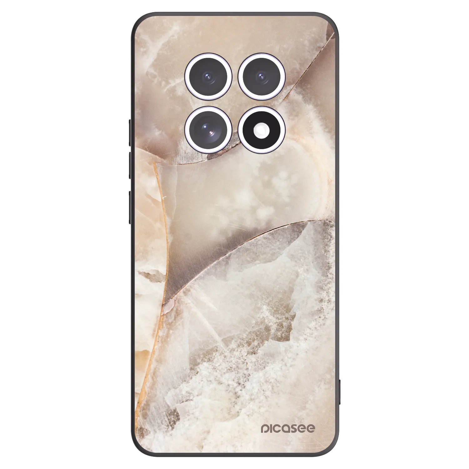 Picasee husă neagră din silicon pentru Xiaomi Redmi Note 15 5G - Cream marble