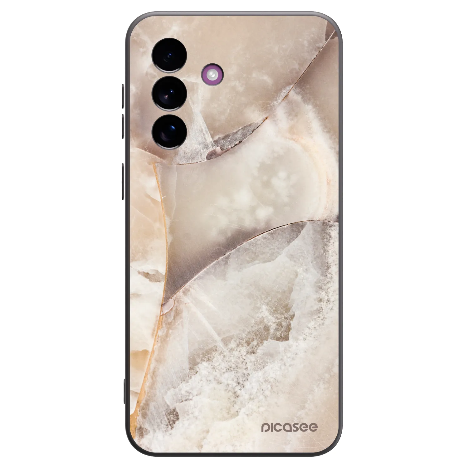 Picasee husă neagră din silicon pentru Samsung Galaxy A37 - Cream marble