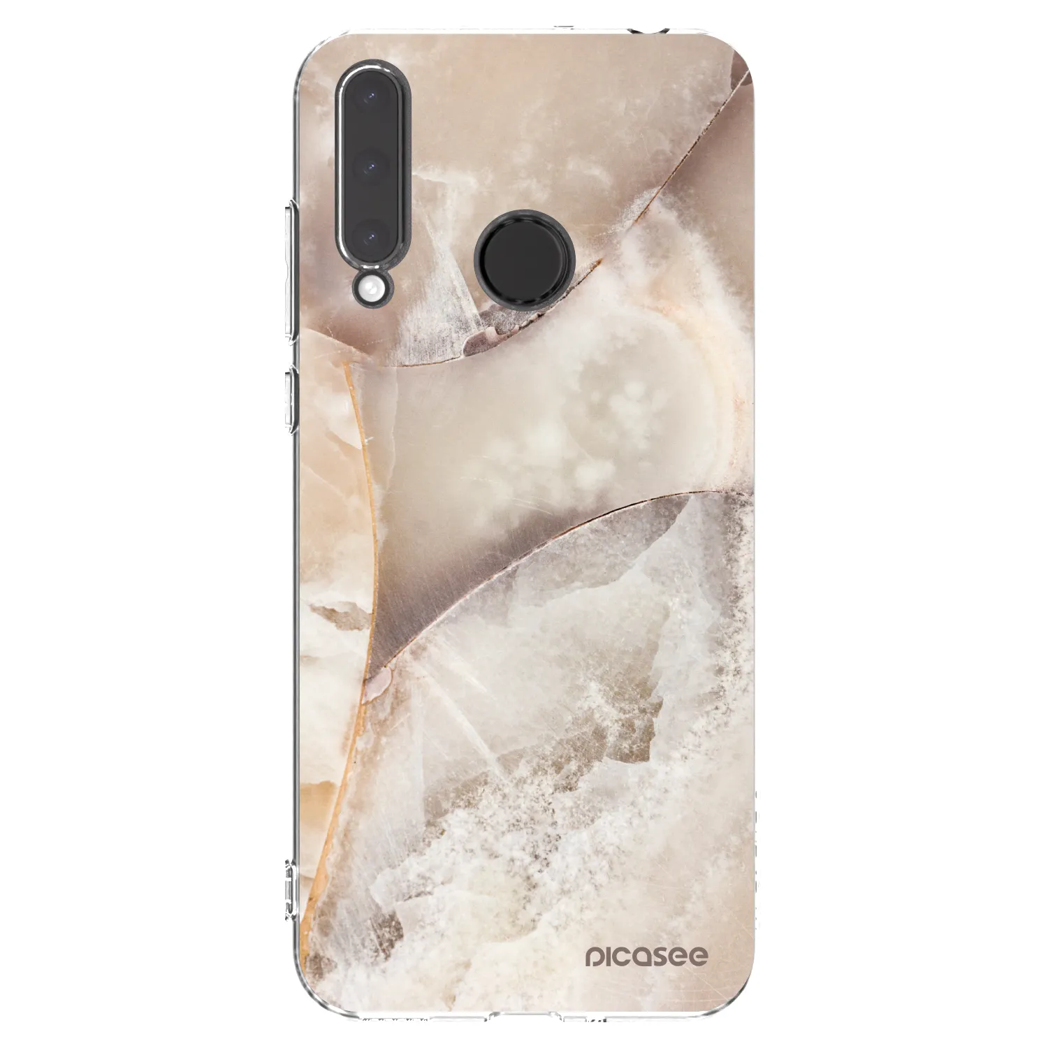 Picasee husă transparentă din silicon pentru Honor 20 Lite - Cream marble