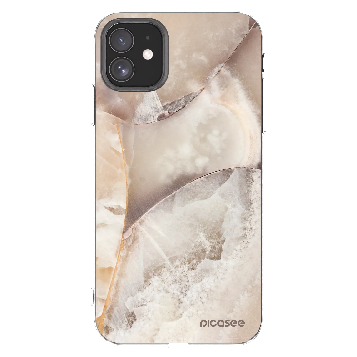 Picasee husă transparentă din silicon pentru Apple iPhone 11 - Cream marble
