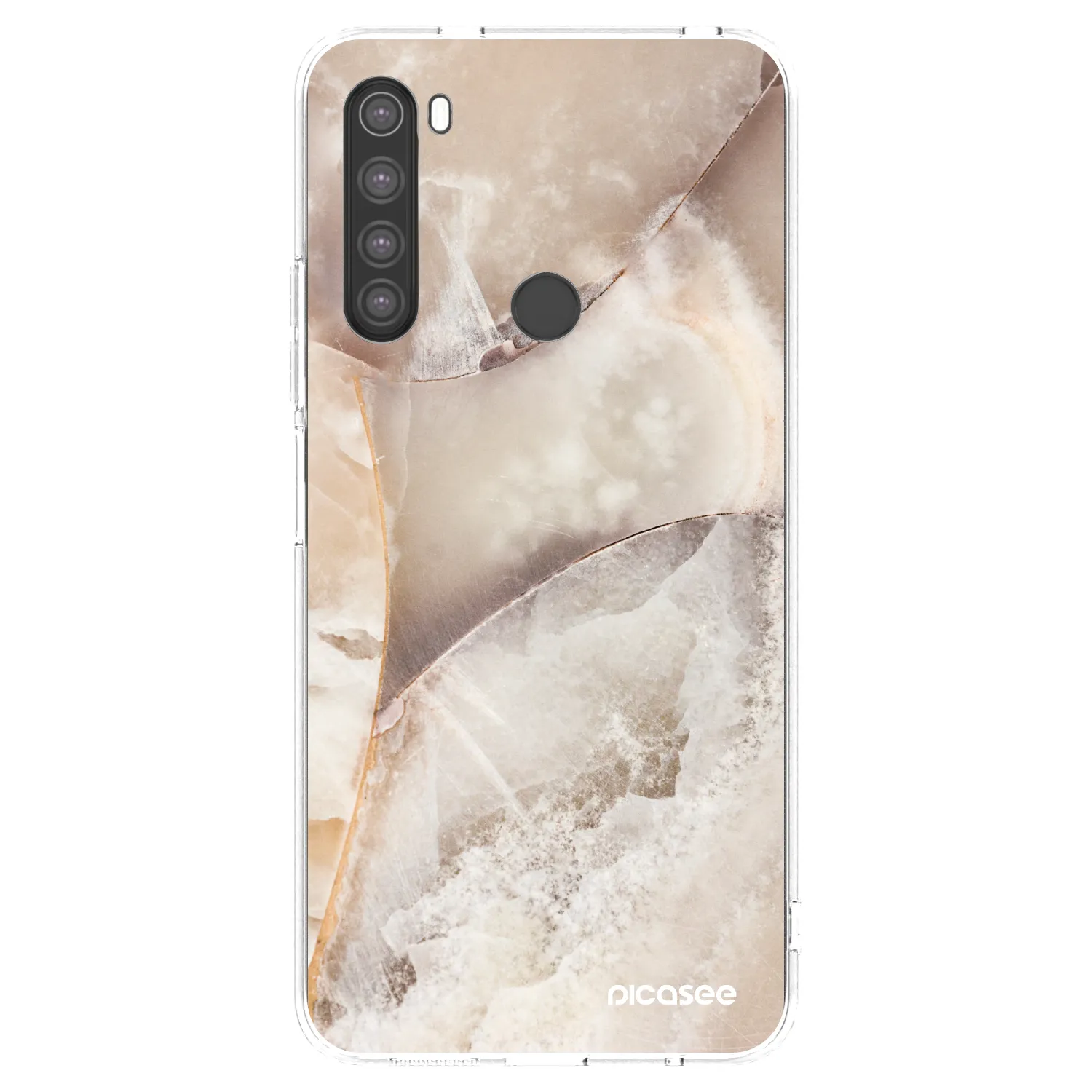 Picasee husă transparentă din silicon pentru Xiaomi Redmi Note 8 - Cream marble