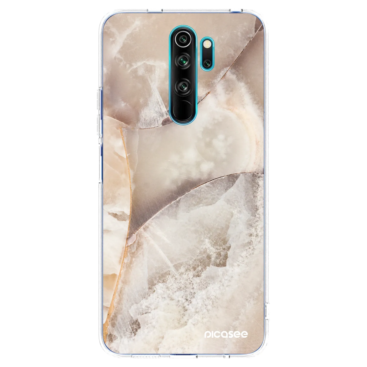 Picasee husă transparentă din silicon pentru Xiaomi Redmi Note 8 Pro - Cream marble