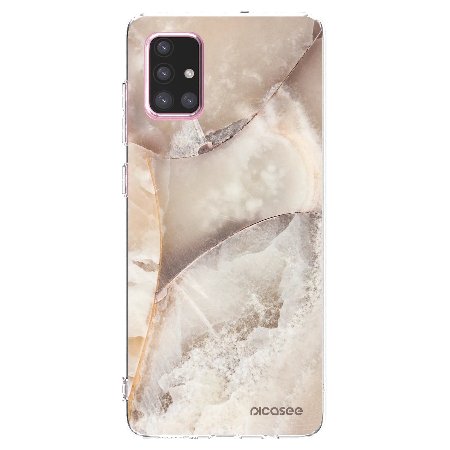 Picasee husă transparentă din silicon pentru Samsung Galaxy A71 A715F - Cream marble