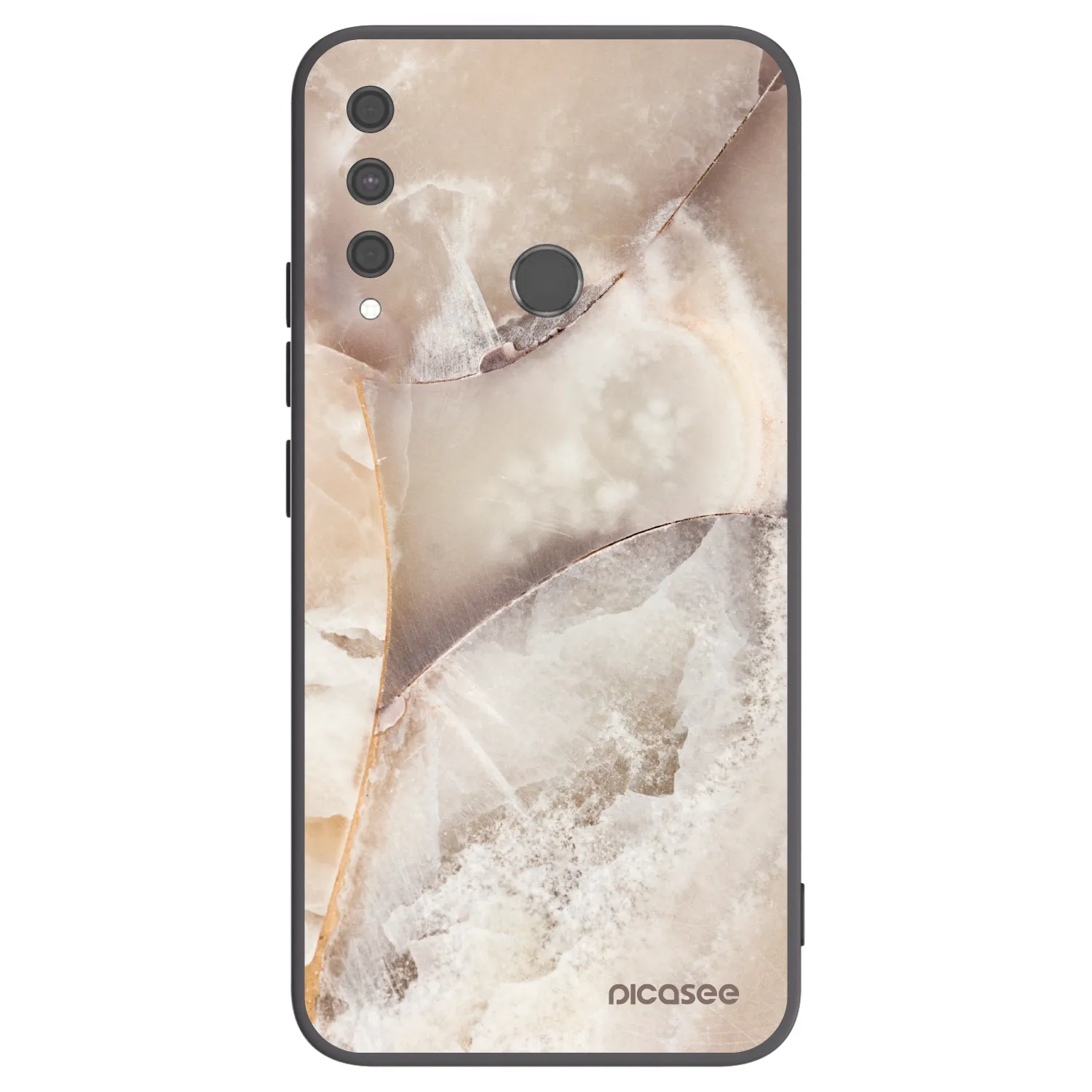 Picasee husă neagră din silicon pentru Huawei P40 Lite E - Cream marble