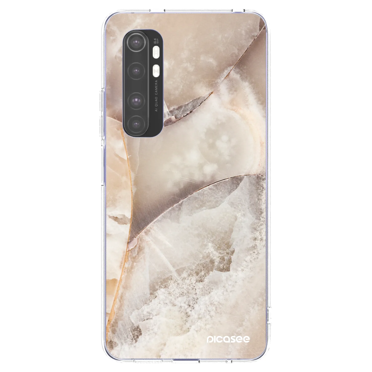Picasee husă transparentă din silicon pentru Xiaomi Mi Note 10 Lite - Cream marble