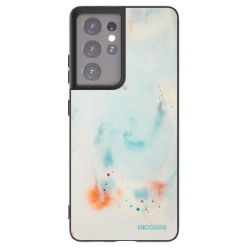 Picasee husă neagră din silicon pentru Samsung Galaxy S21 Ultra 5G G998B - Splash