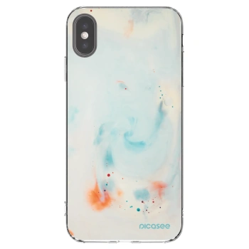 Picasee husă transparentă din silicon pentru Apple iPhone XS Max - Splash