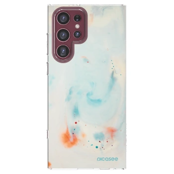 Picasee husă transparentă din silicon pentru Samsung Galaxy S22 Ultra 5G - Splash