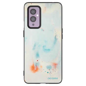 Picasee husă neagră din silicon pentru OnePlus 9 - Splash