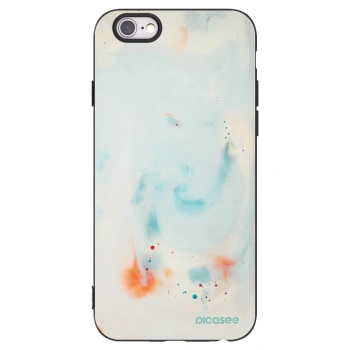 Picasee husă neagră din silicon pentru Apple iPhone 6/6S - Splash