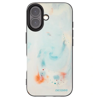 Picasee husă neagră din silicon pentru Apple iPhone 16 - Splash