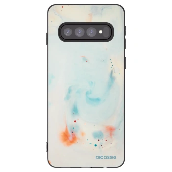 Picasee husă neagră din silicon pentru Samsung Galaxy S10 G973 - Splash