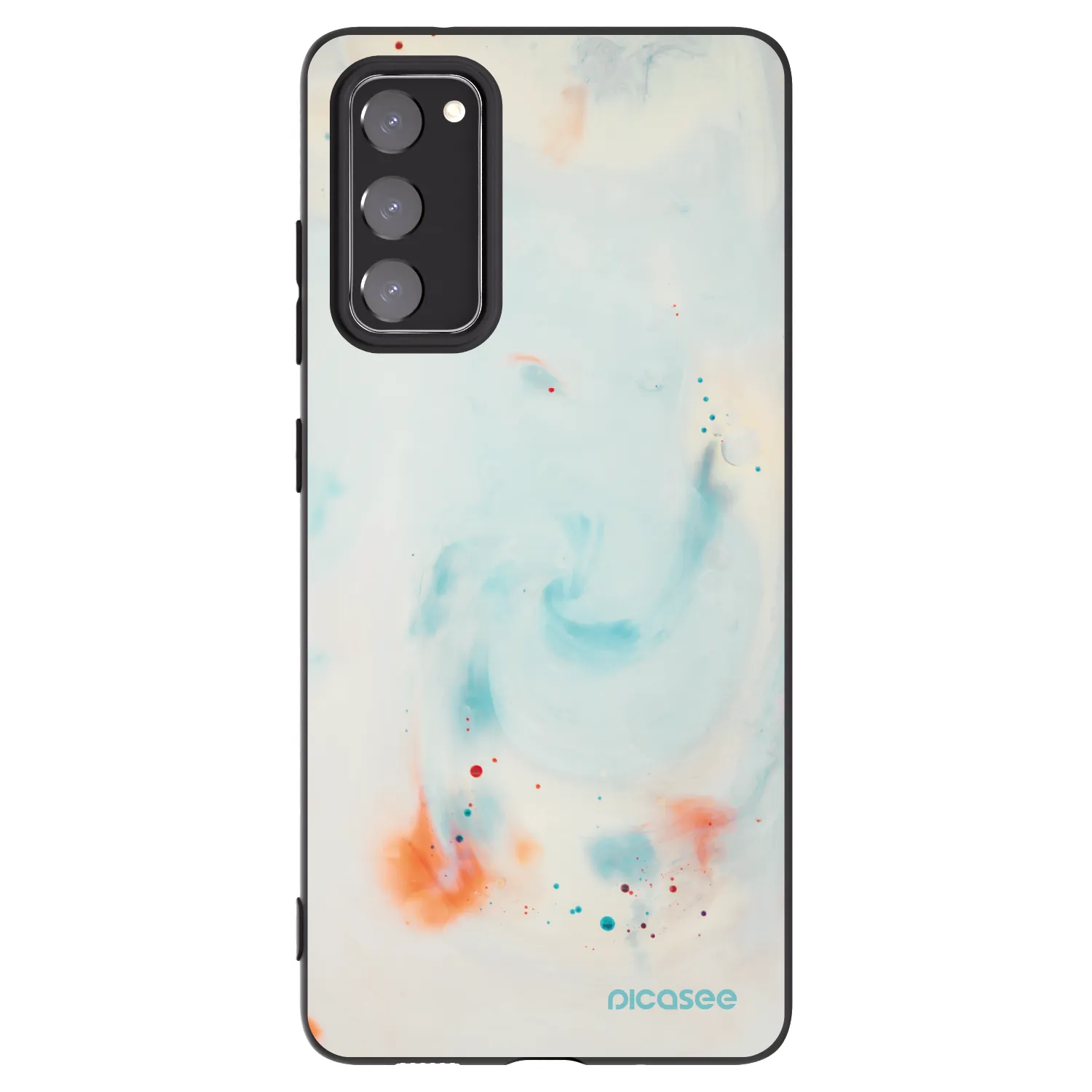 Picasee husă neagră din silicon pentru Samsung Galaxy S20 FE - Splash