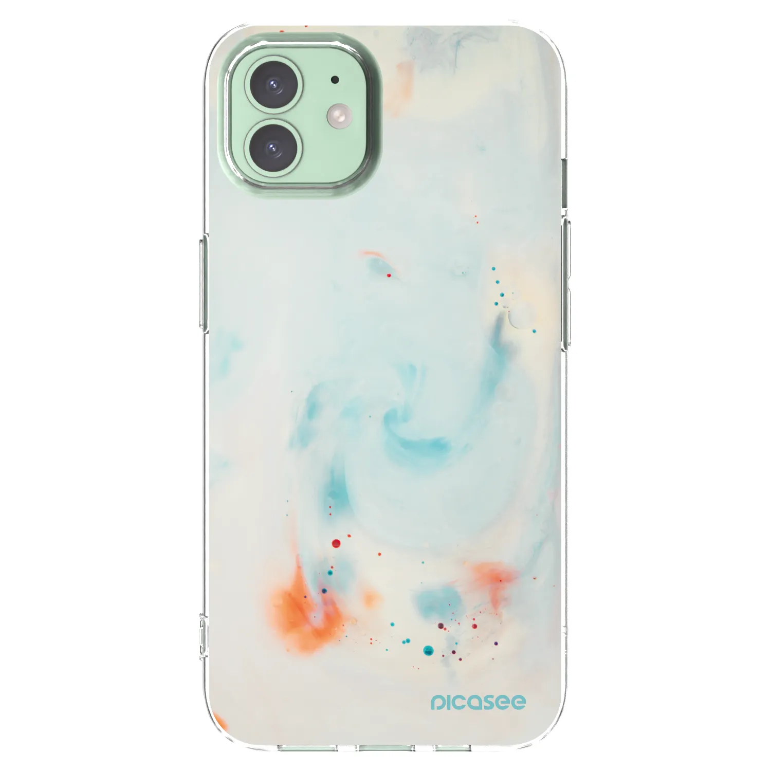 Picasee husă transparentă din silicon pentru Apple iPhone 12 Pro - Splash