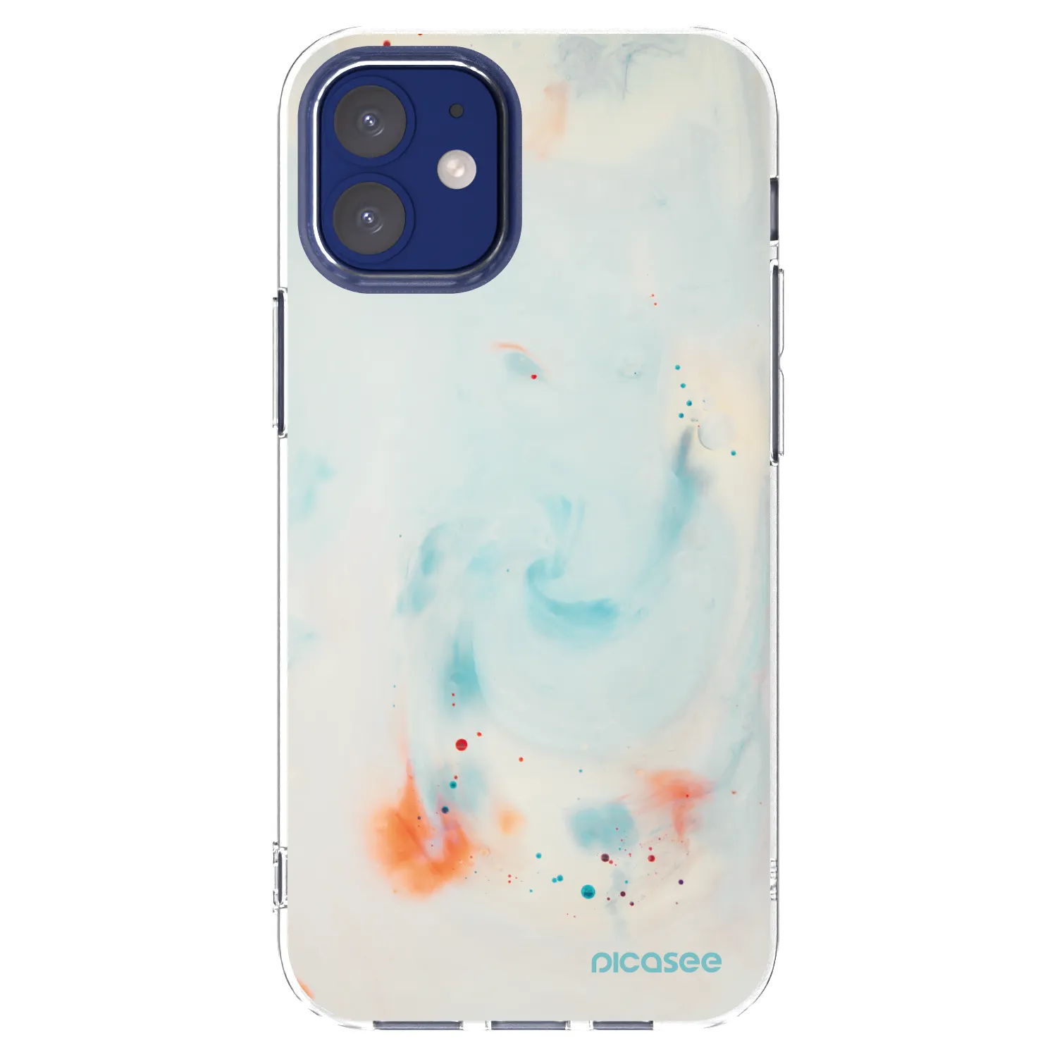 Picasee husă transparentă din silicon pentru Apple iPhone 12 mini - Splash