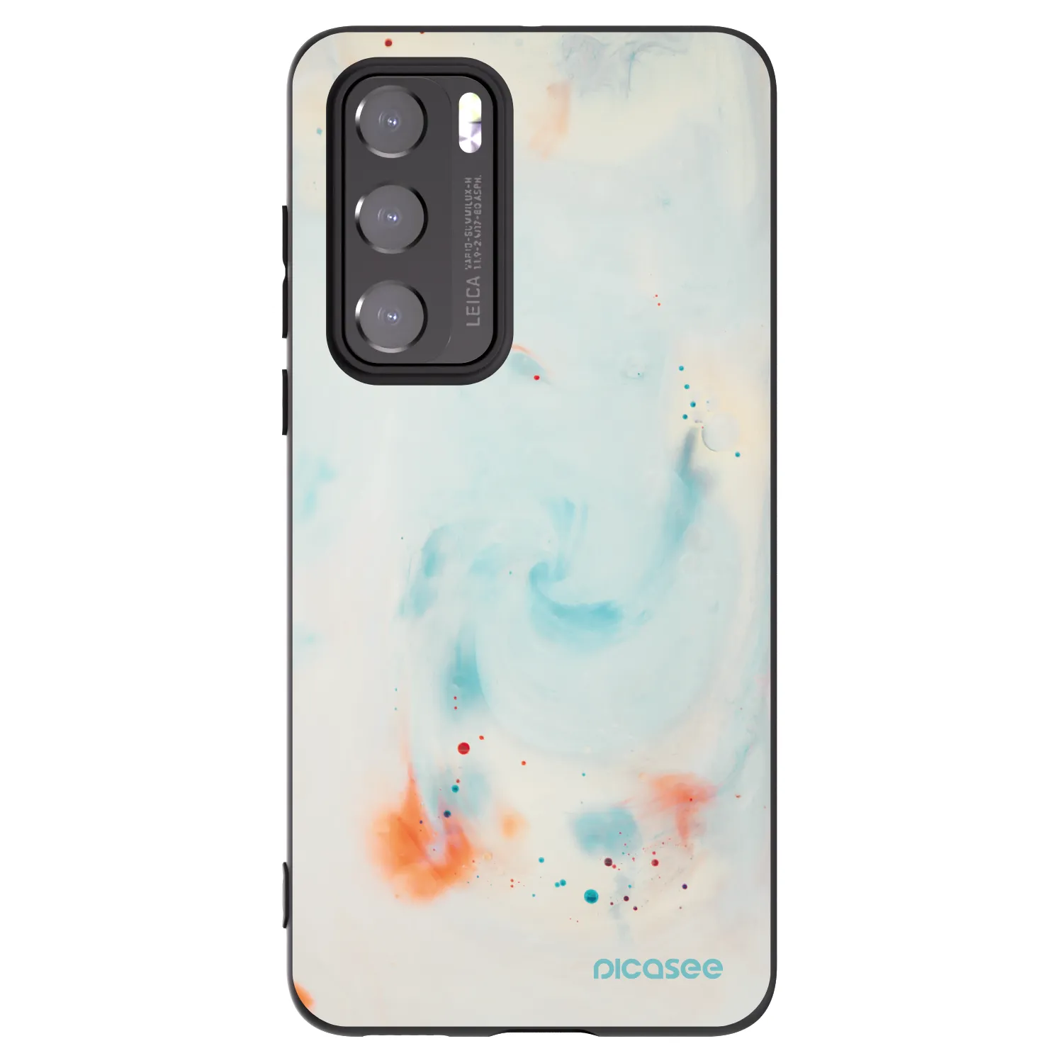 Picasee husă neagră din silicon pentru Huawei P40 - Splash